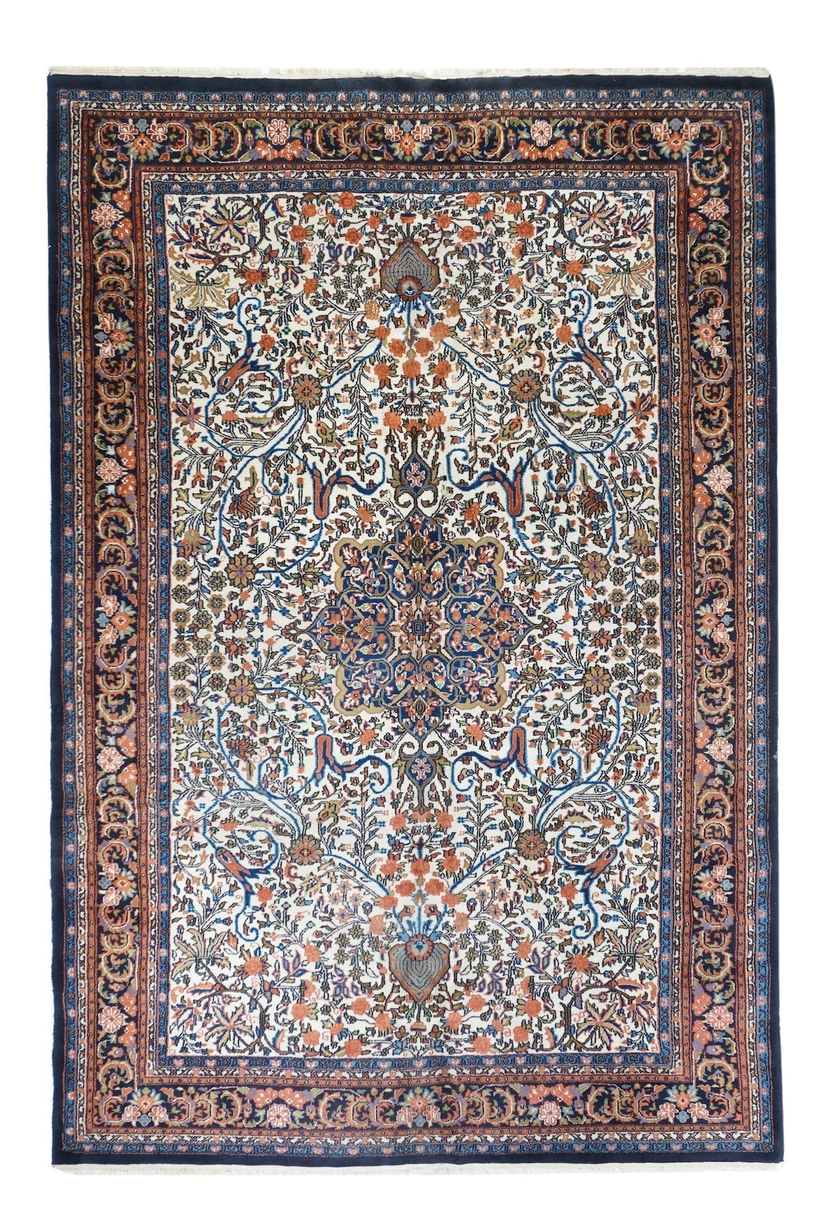 Indian Kashan Rug 6'4'' x 9'10''