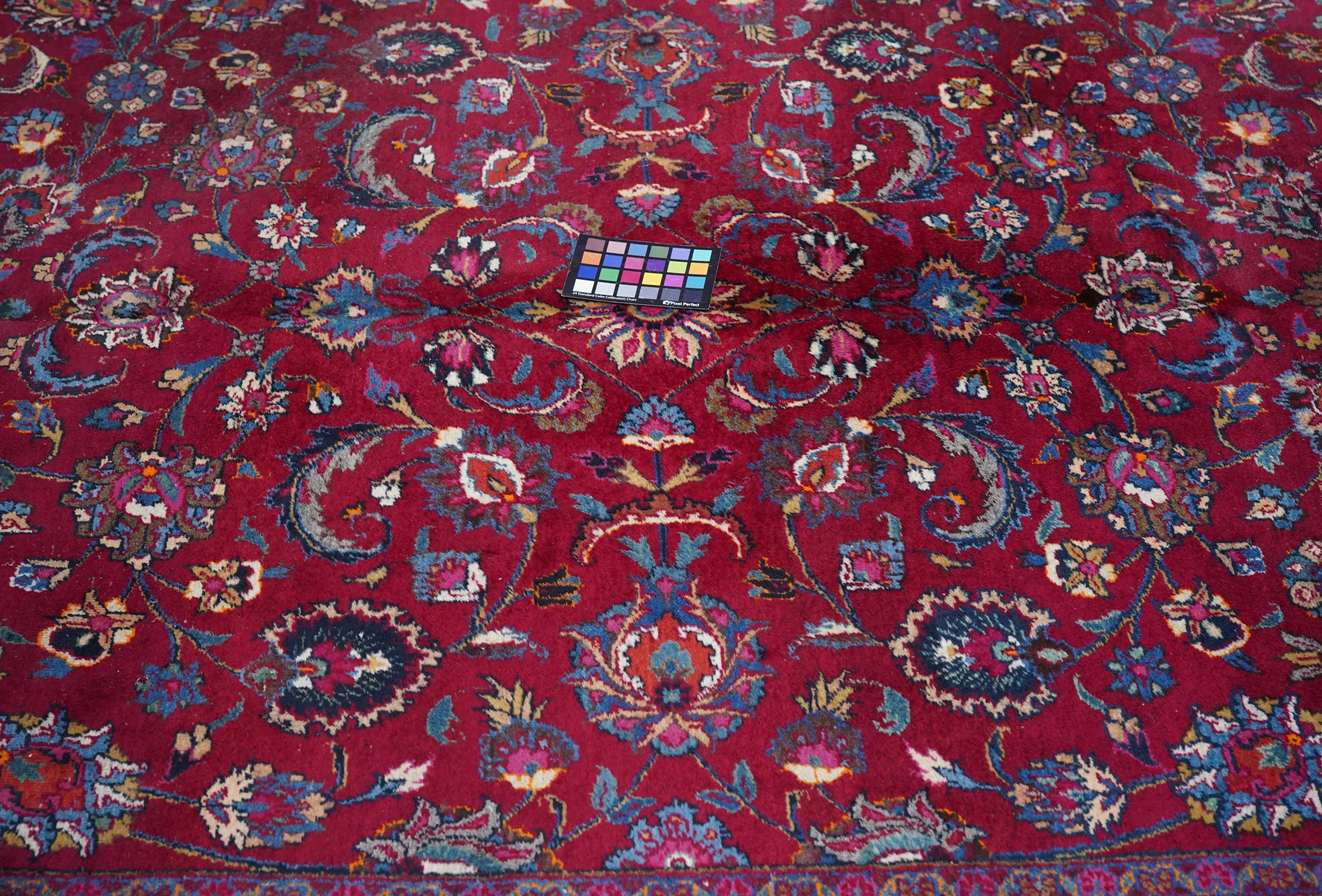 Vintage Mashad Signed Rug 6'11'' x 10'4''