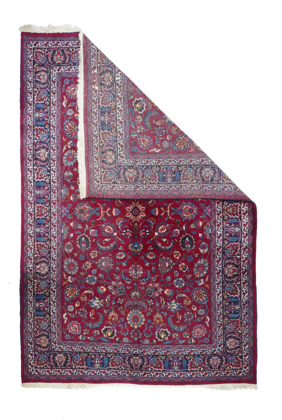 Vintage Mashad Signed Rug 6'11'' x 10'4''