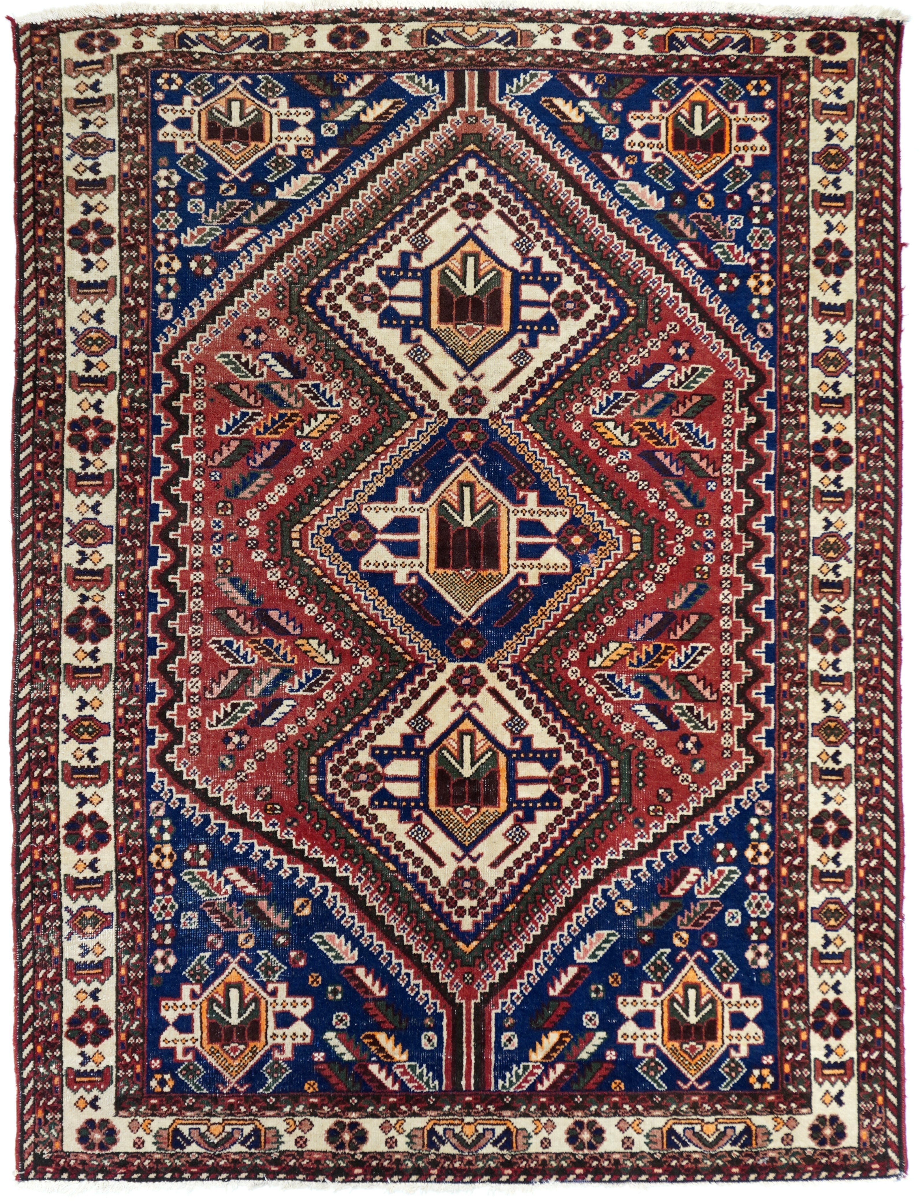 Vintage Qashqai Rug 5' x 6'11''