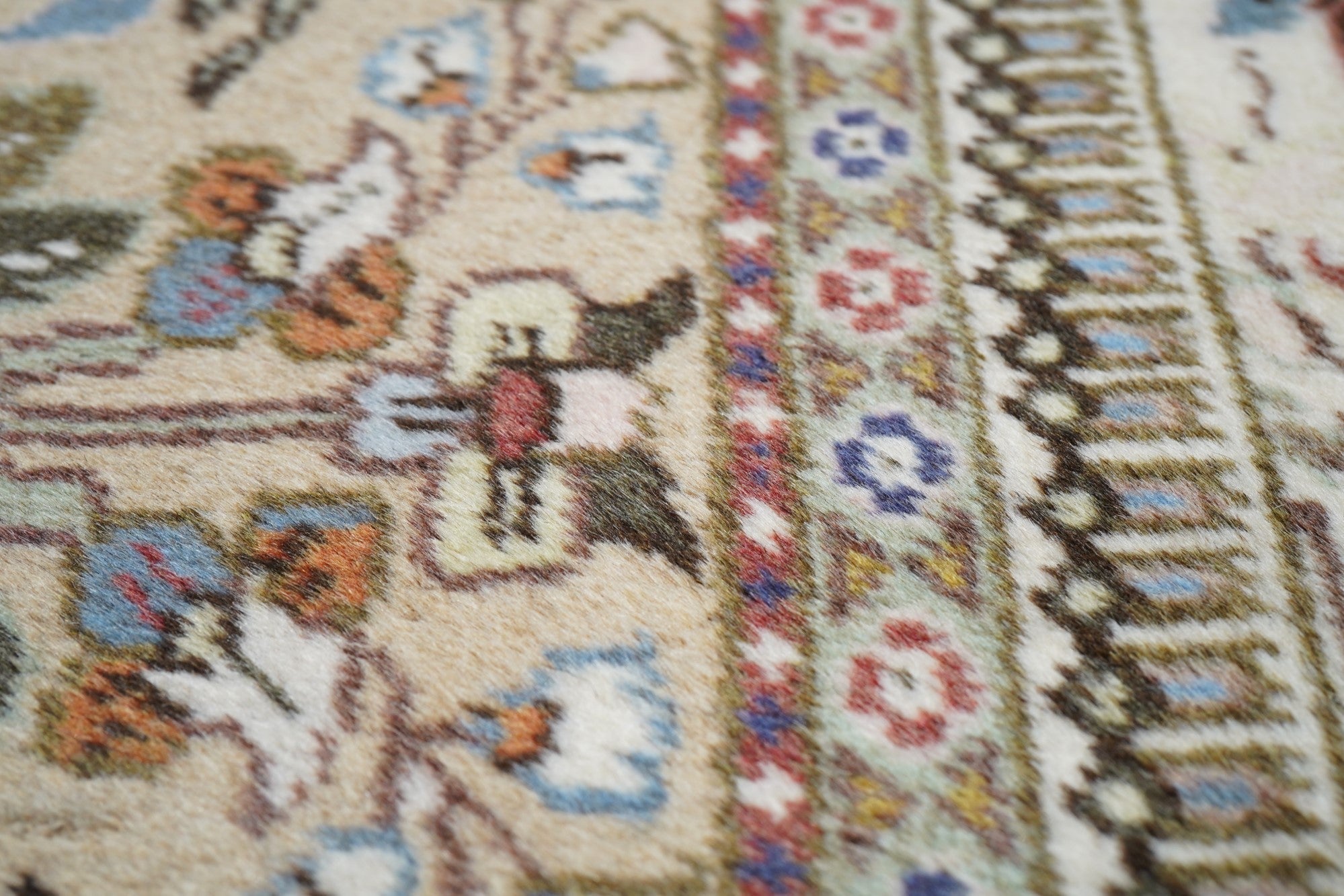Vintage Tabriz Rug 6'7'' x 7'9''