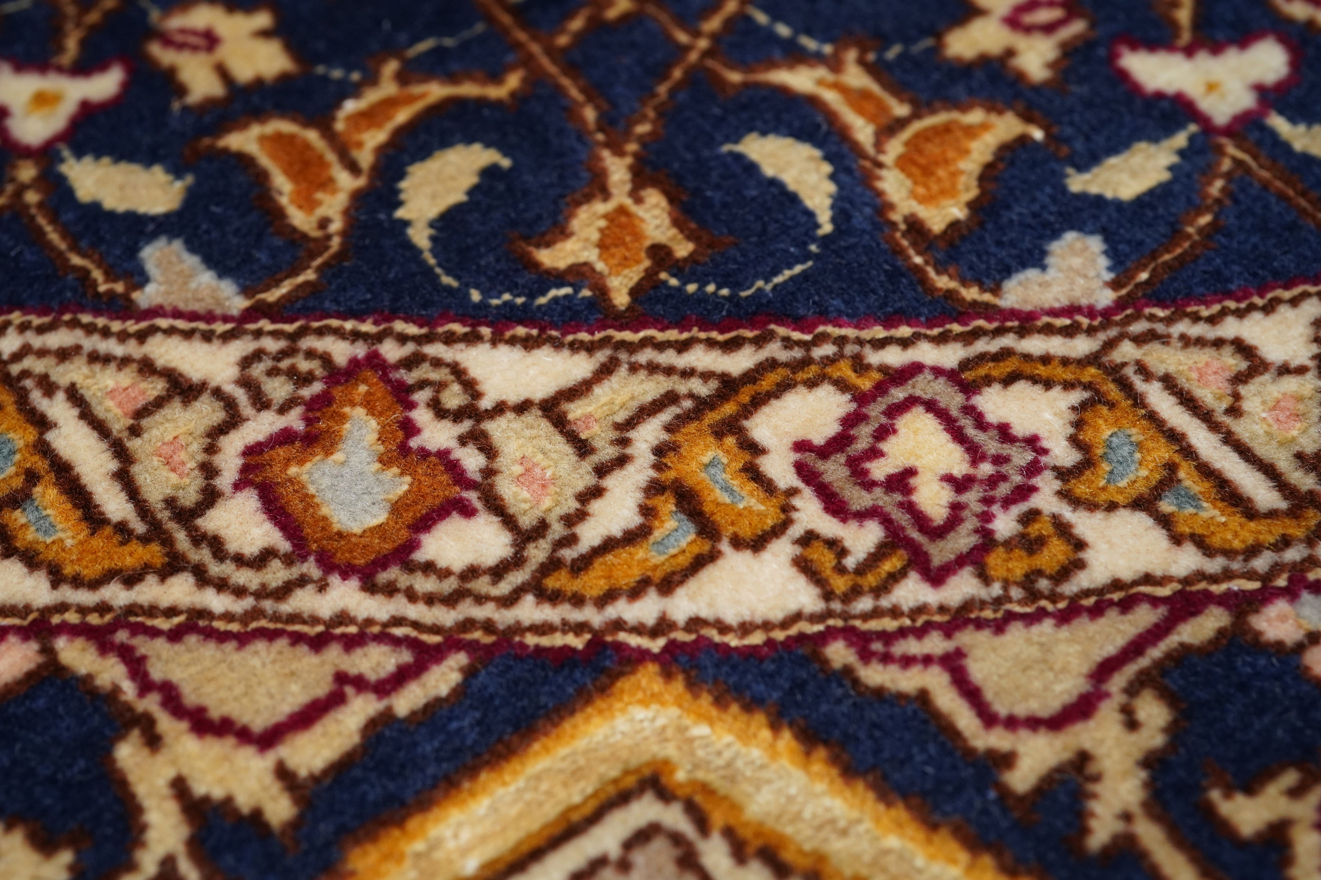 Extremely Fine Tabriz Woven by the artist Master Weaver wool & silk Rug 8'0'' x 8'2''