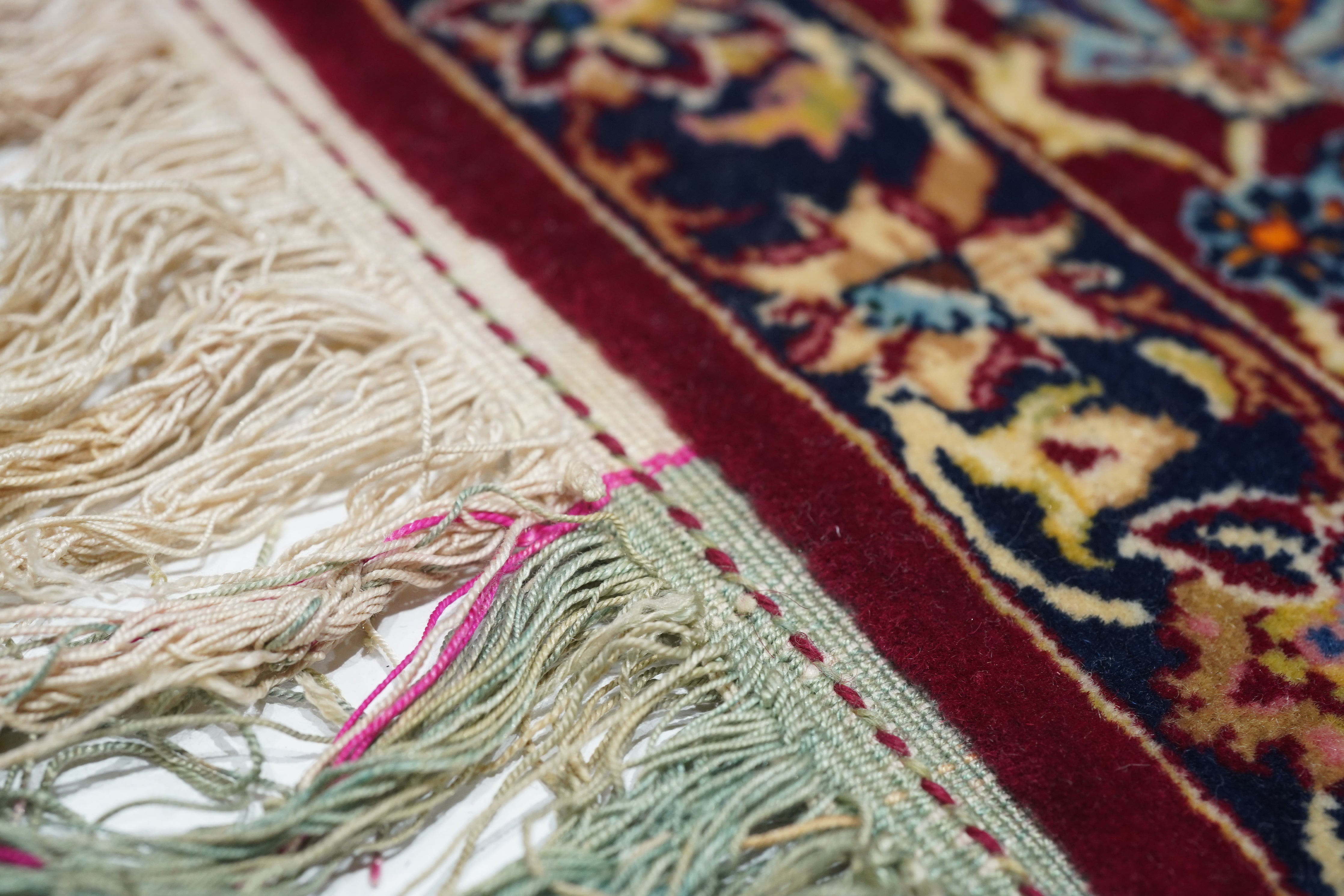 Extremely Fine Isfahan Wool and Silk Rug 3'4'' x 5'0"
