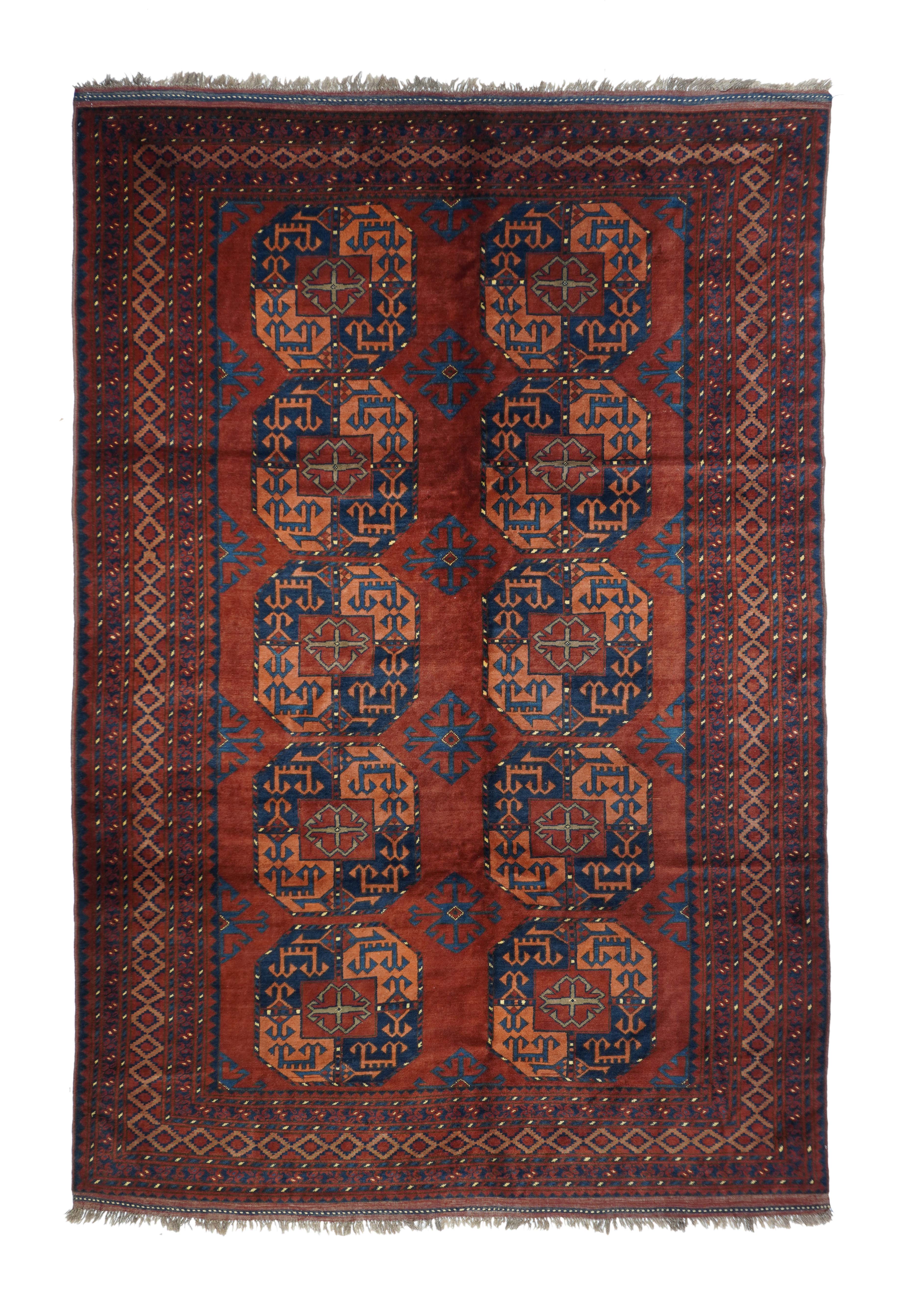 Vintage Bokhara Rug 6'7'' x 10'