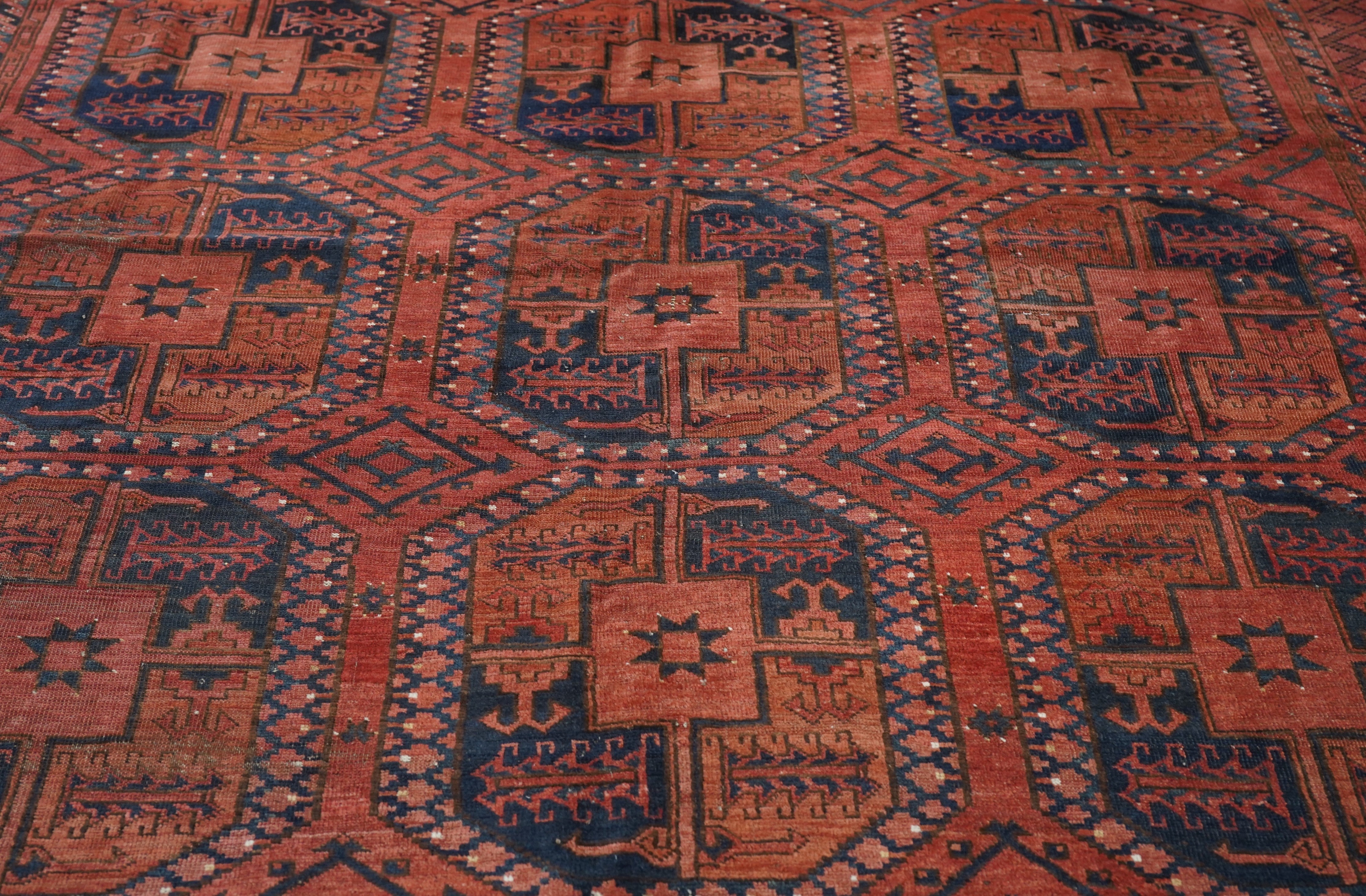 Vintage Bokara Rug 7'8'' x 9'9''