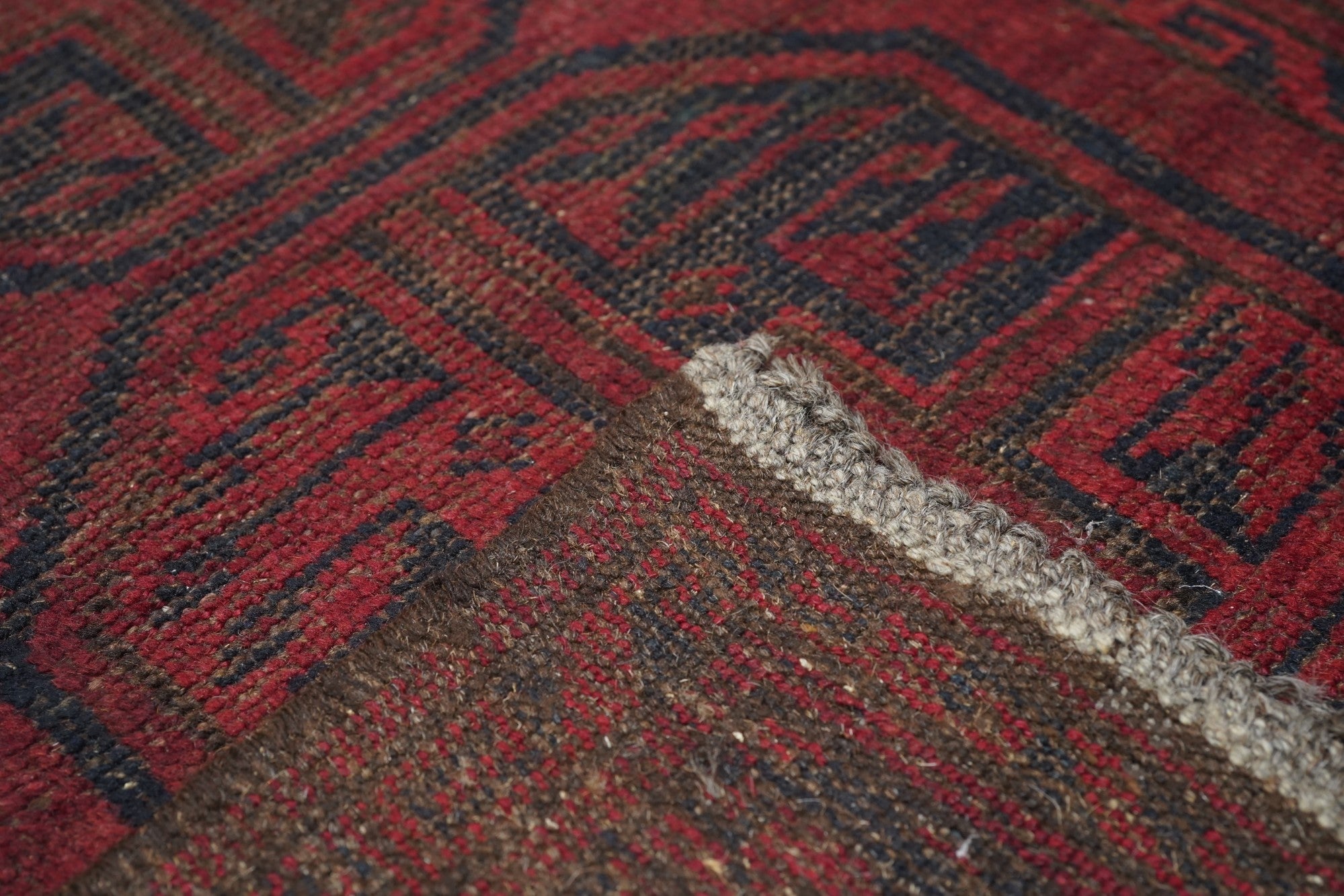 Vintage Bokara Rug 6'8'' x 9'8''