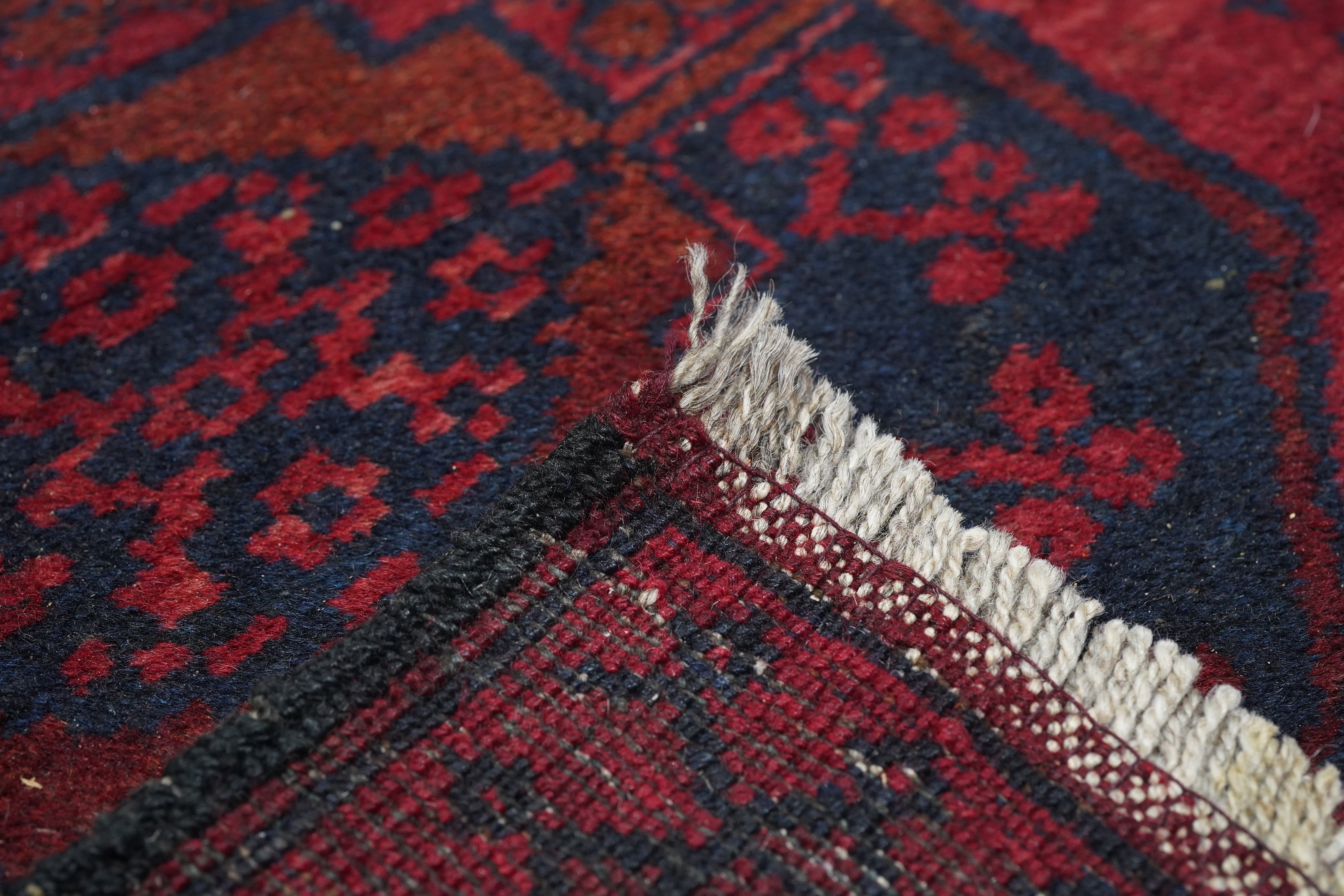 Vintage Bokhara Rug 6'11'' x 8'11''