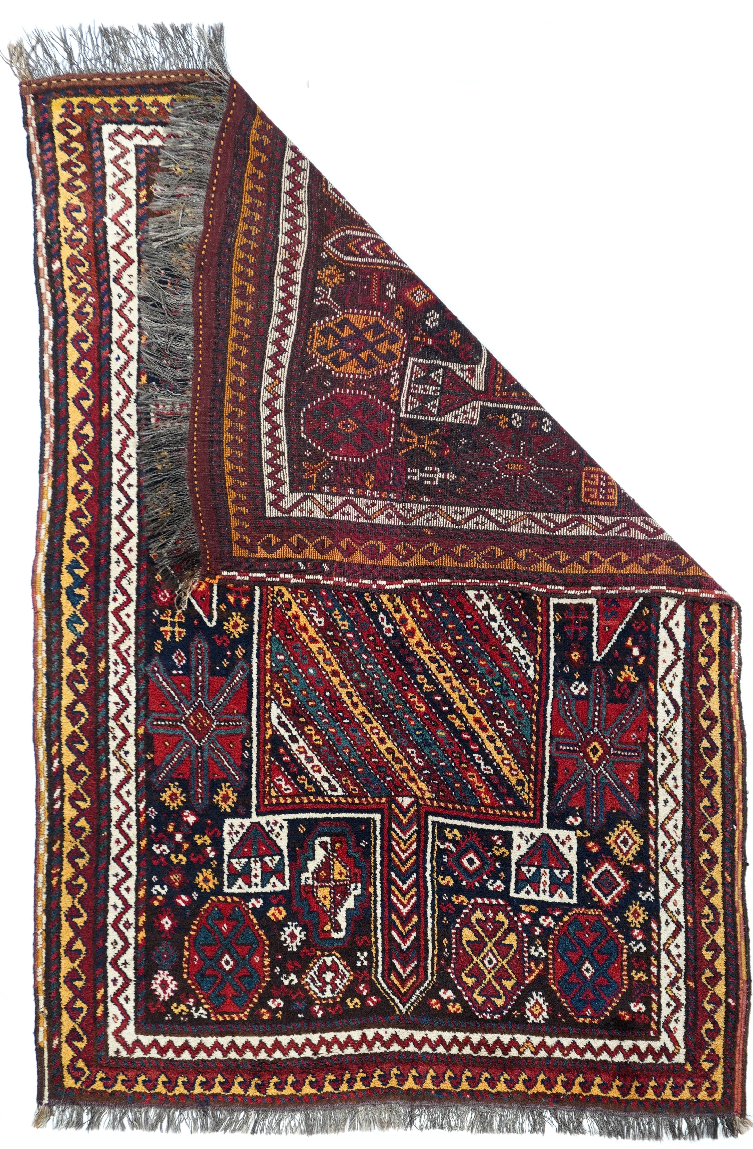 Antique Qashqai Shiraz Rug 4'8'' x 7'0"
