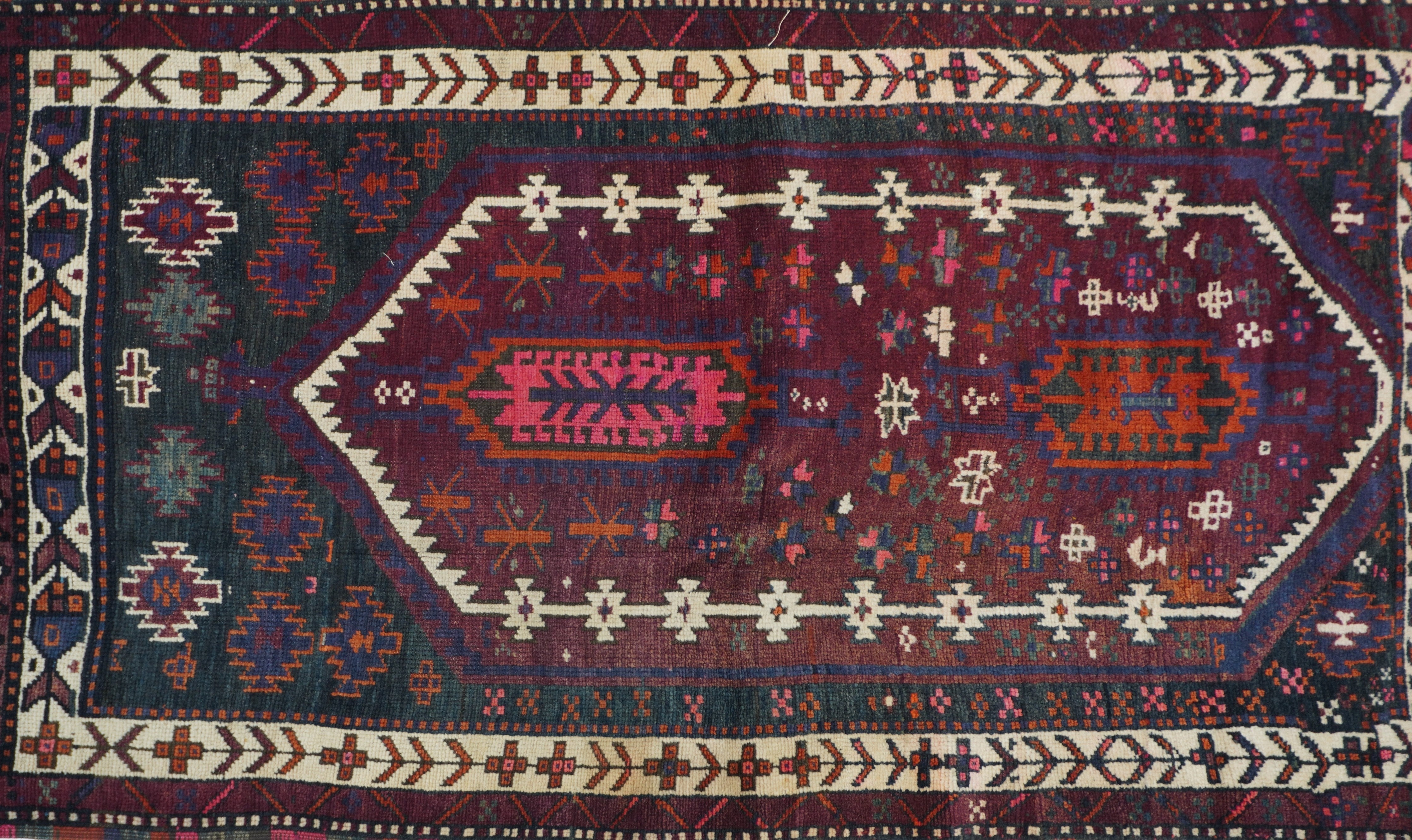 Vintage Baluch Rug 3'5'' x 6'2''