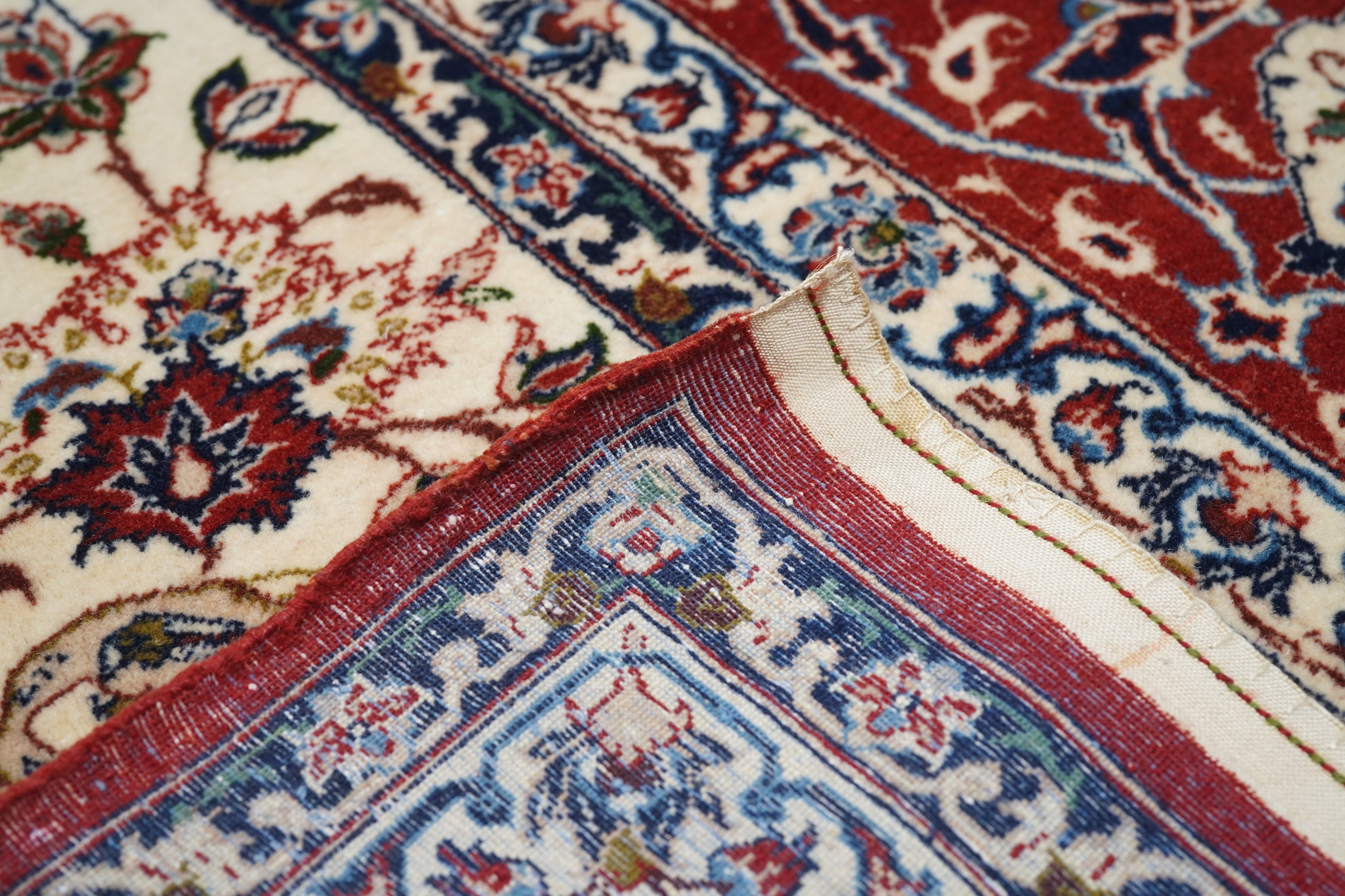 Antique Isfahan Rug 6'7'' x 9'8''