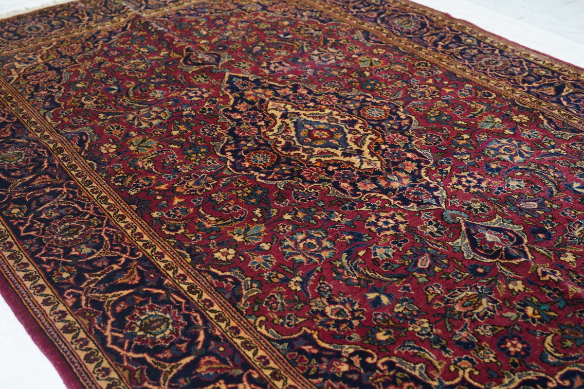 Vintage Kashan Rug 4'4'' x 6'7''
