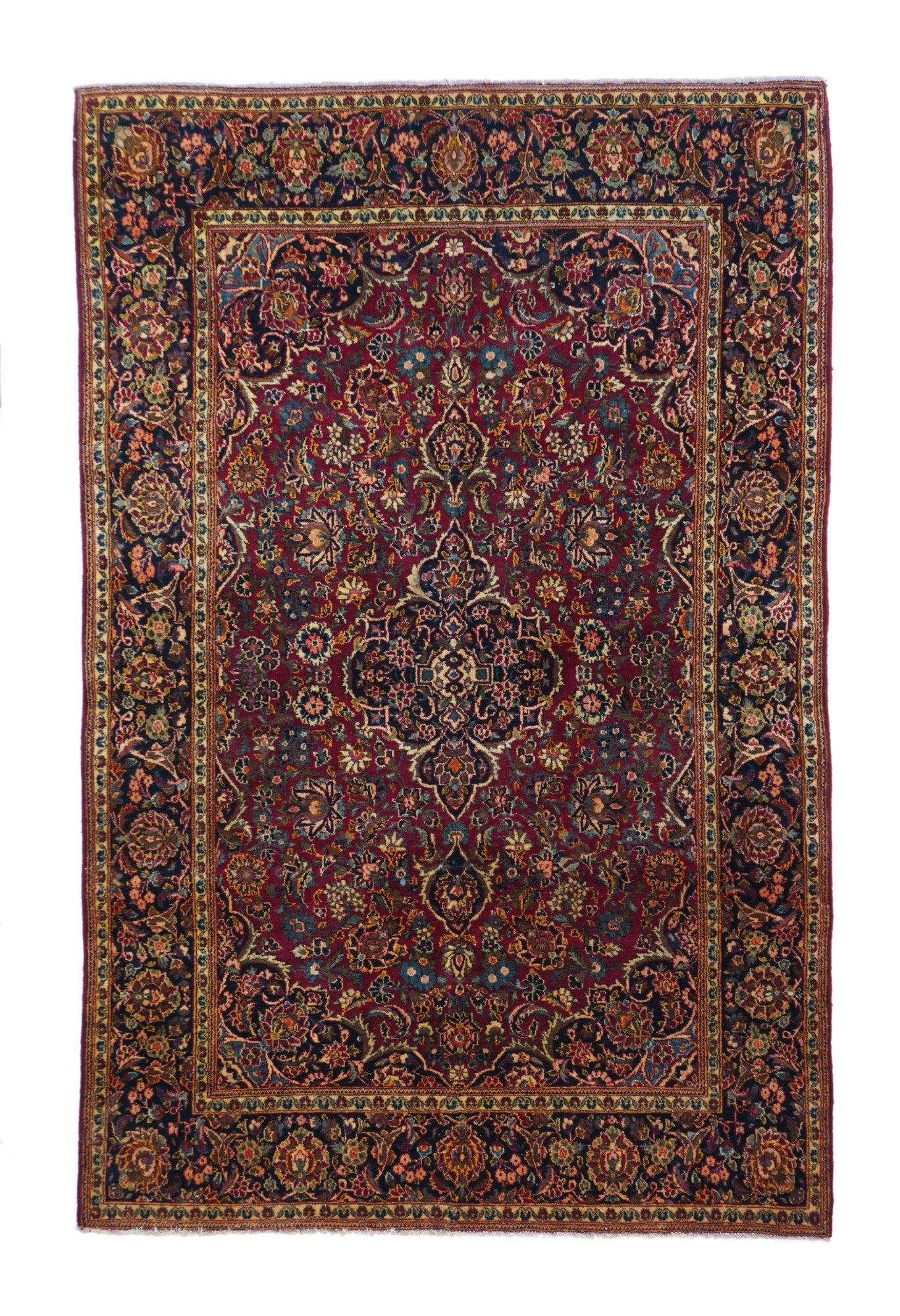 Vintage Kashan Rug 4'3'' x 6'6''
