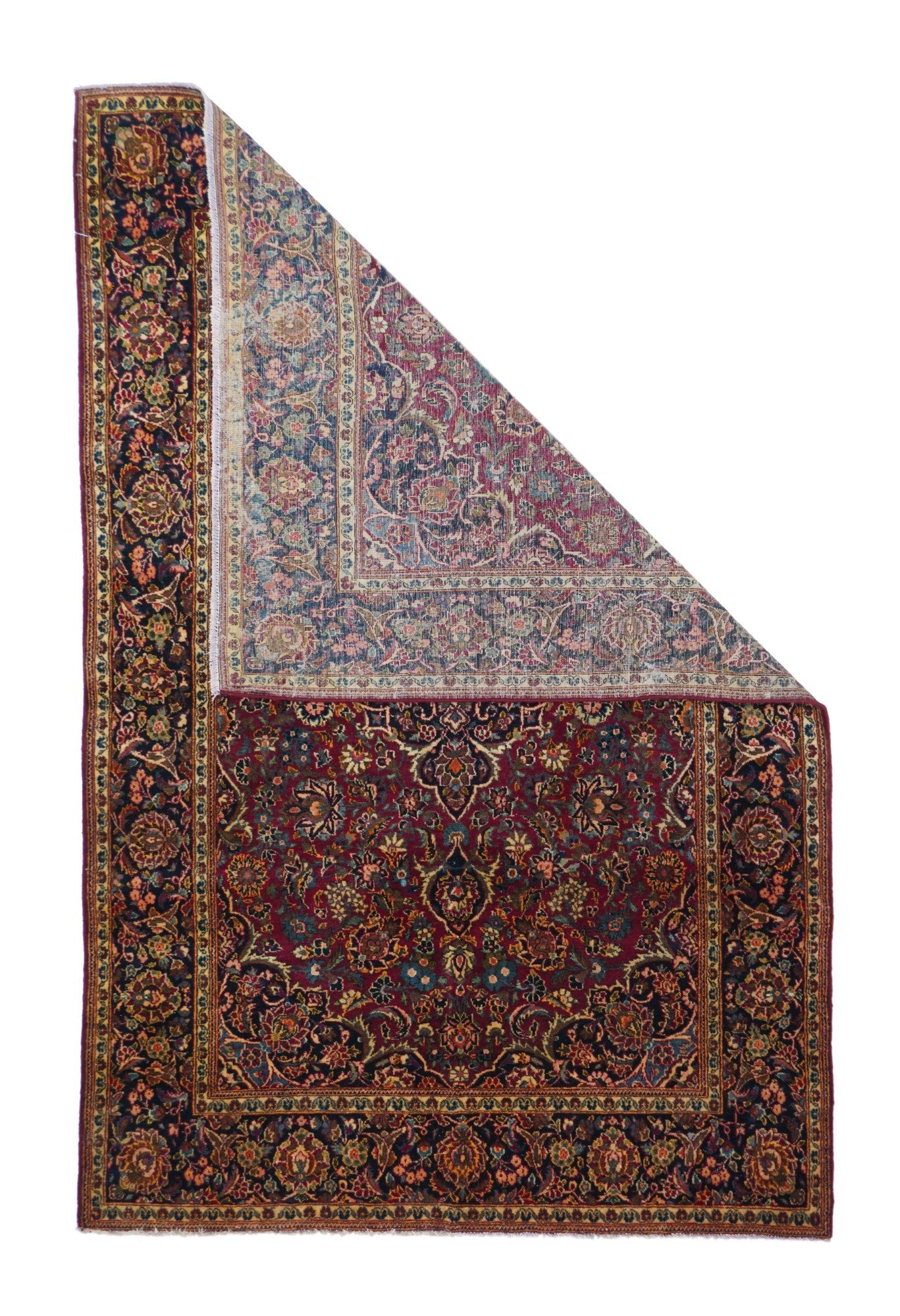 Vintage Kashan Rug 4'3'' x 6'6''