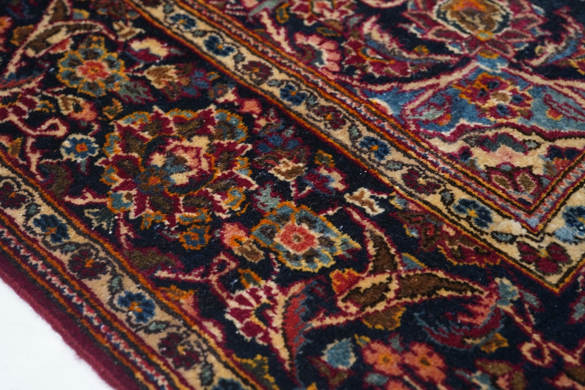 Vintage Kashan Rug 4'3'' x 6'6''