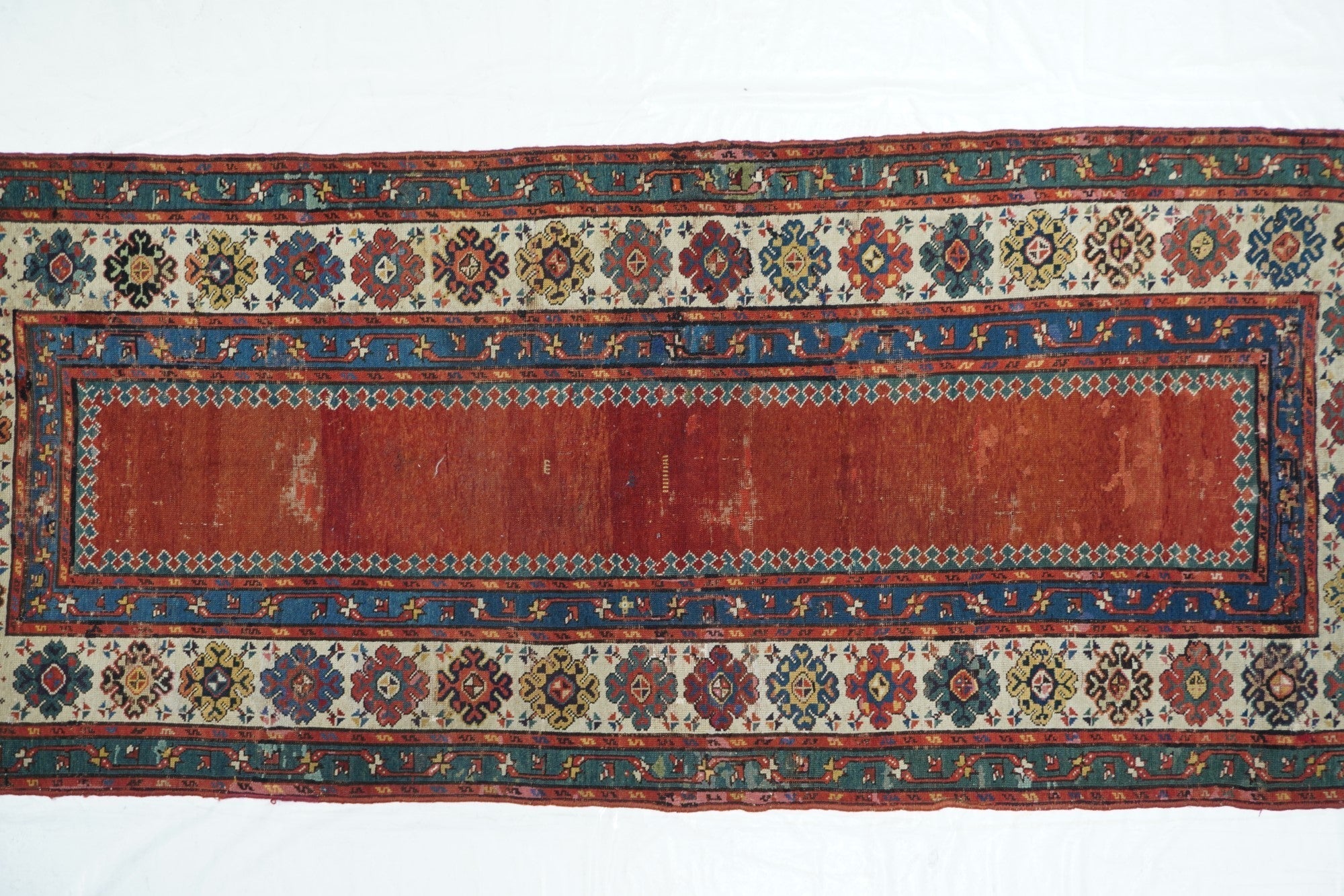 Antique Caucasian Talish Rug 3'7'' x 8'5''