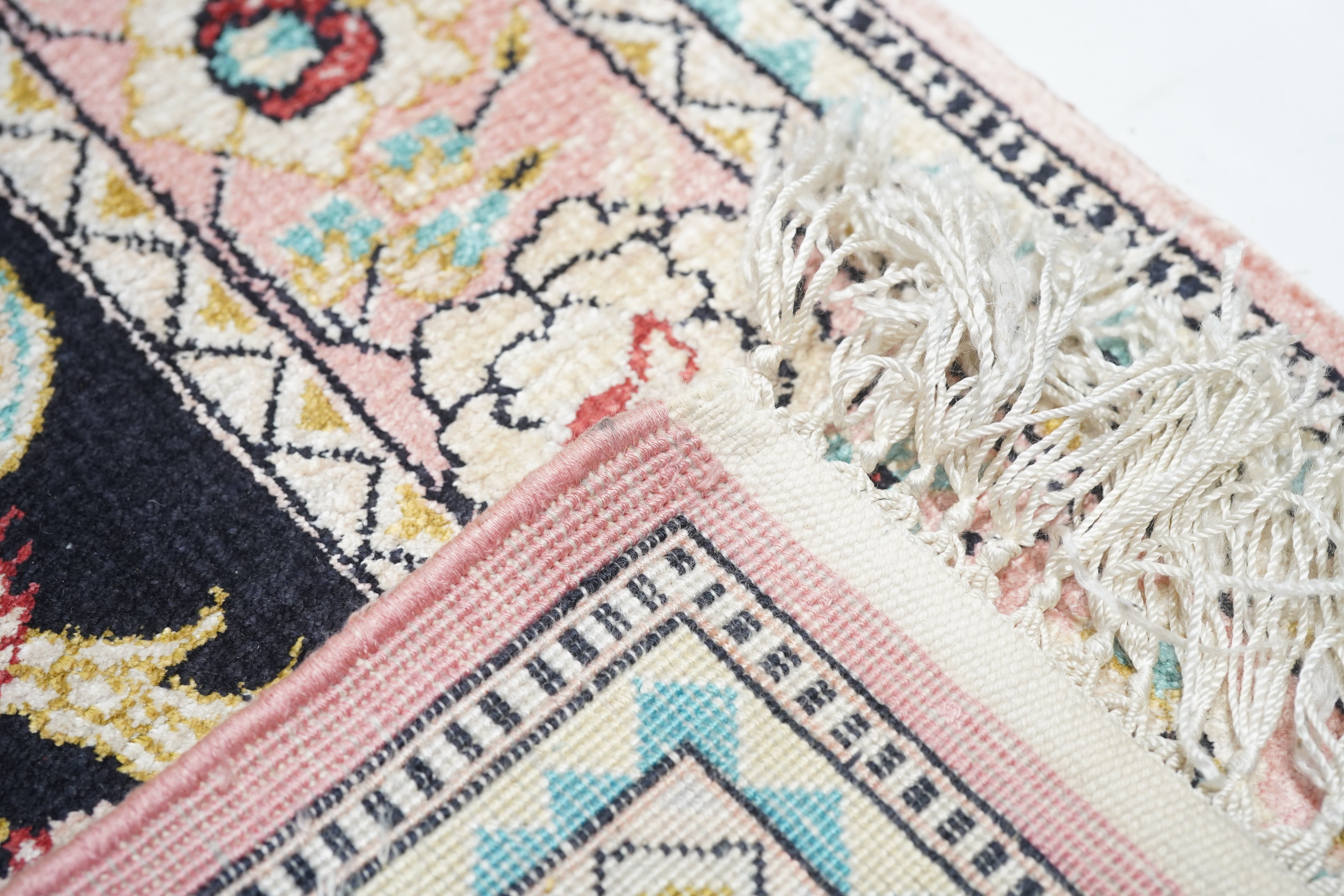 Fine Silk Qum Runner 2'6'' x 10'2''