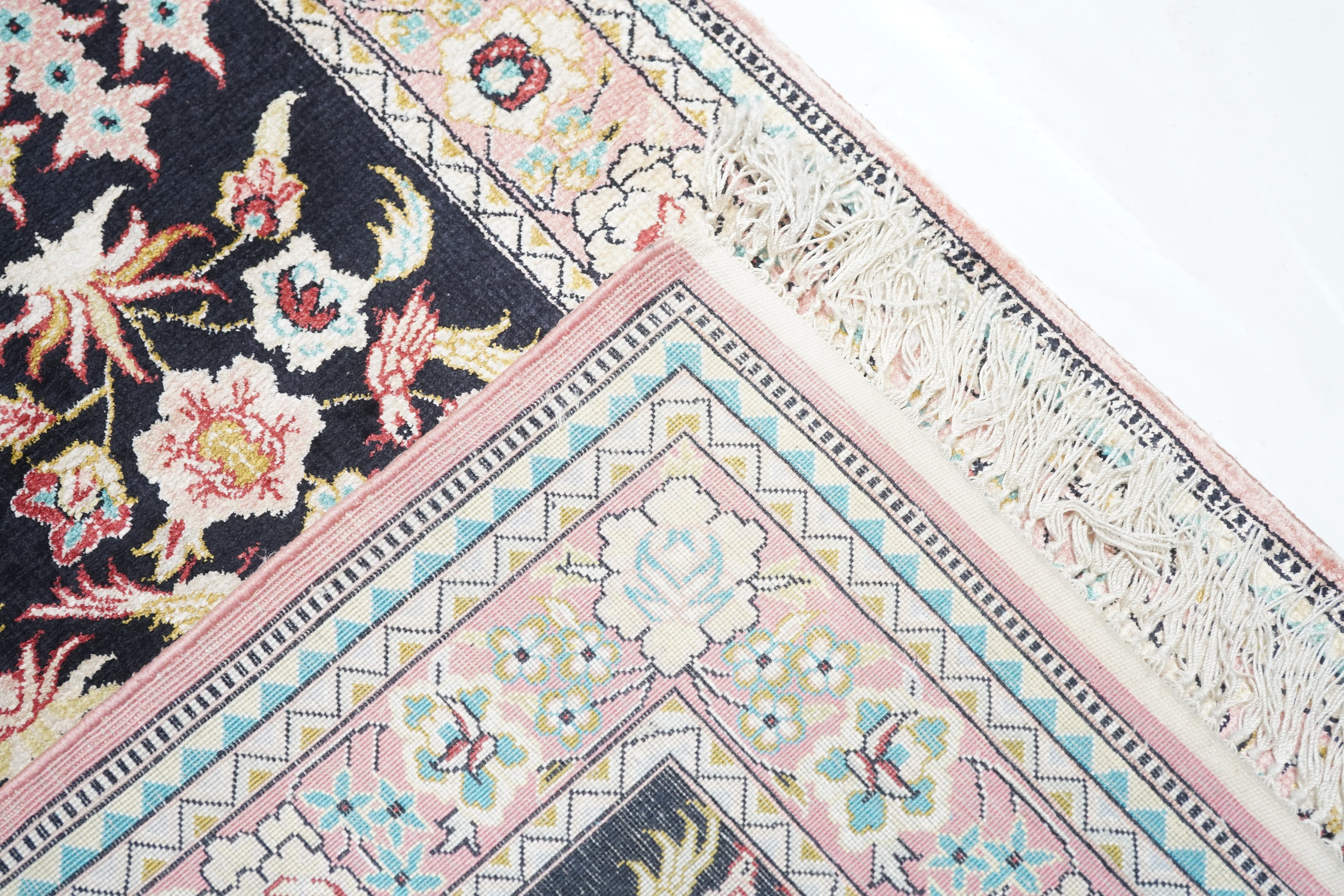 Fine Silk Qum Runner 2'6'' x 10'2''