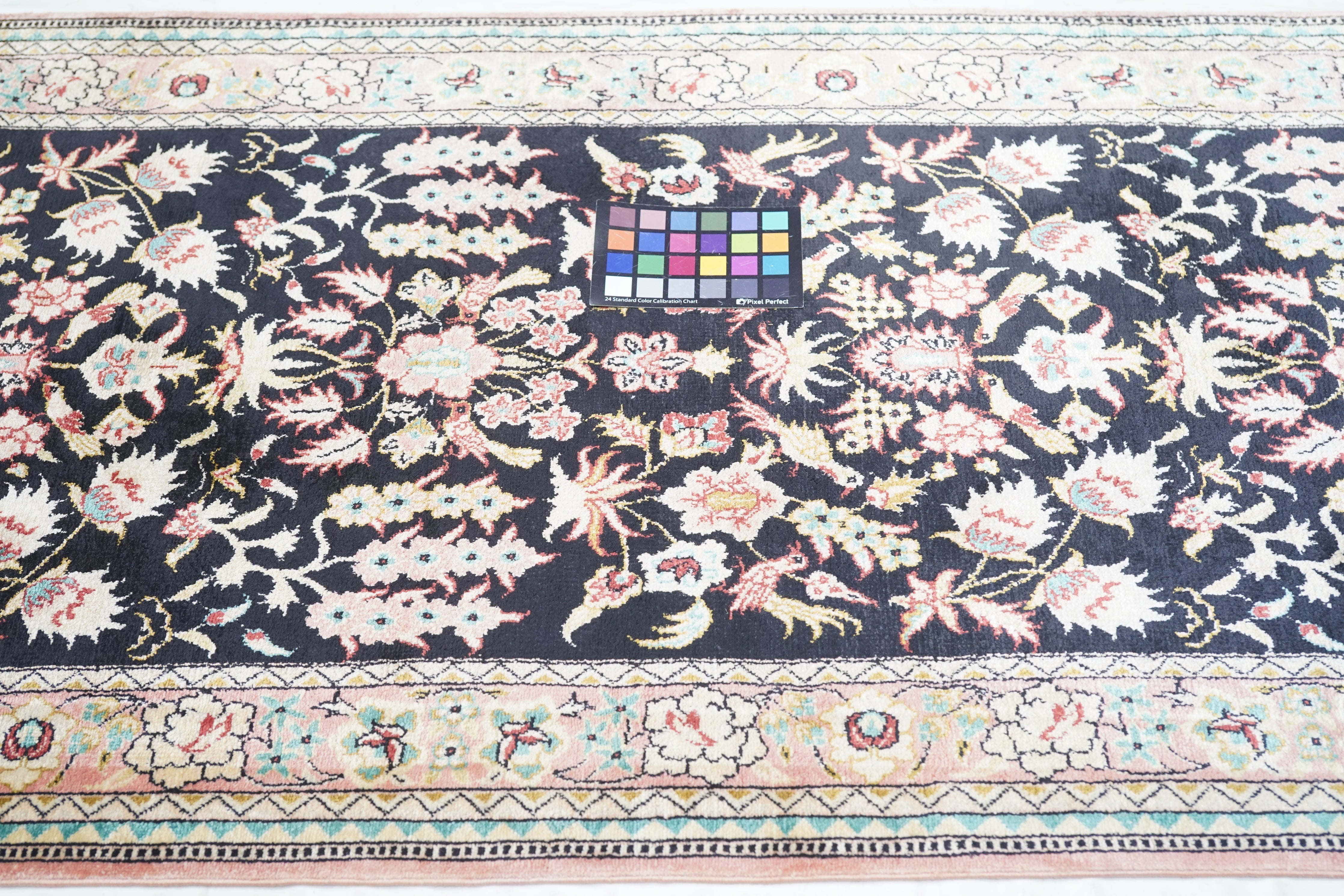 Fine Silk Qum Runner 2'6'' x 10'2''