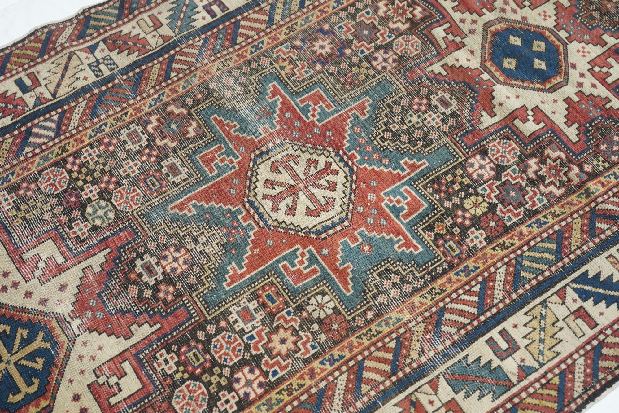 Antique Caucasian Shirvan Rug 3'3'' x 5'9''