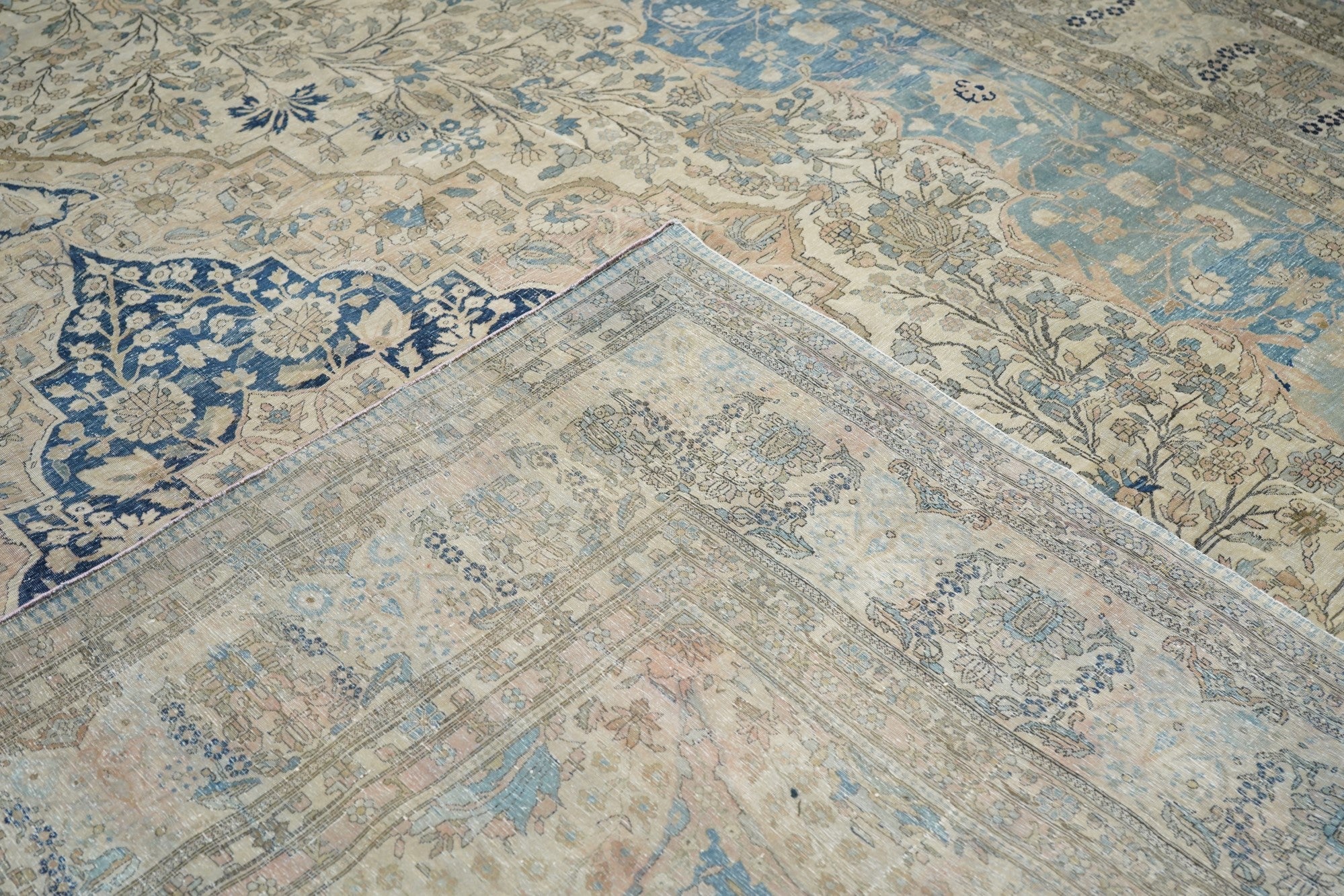 Antique Mohtasham Kashan Rug 10'0" x 13'0"