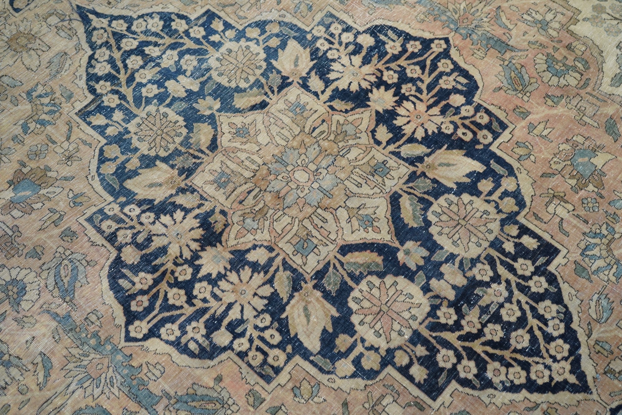 Antique Mohtasham Kashan Rug 10'0" x 13'0"