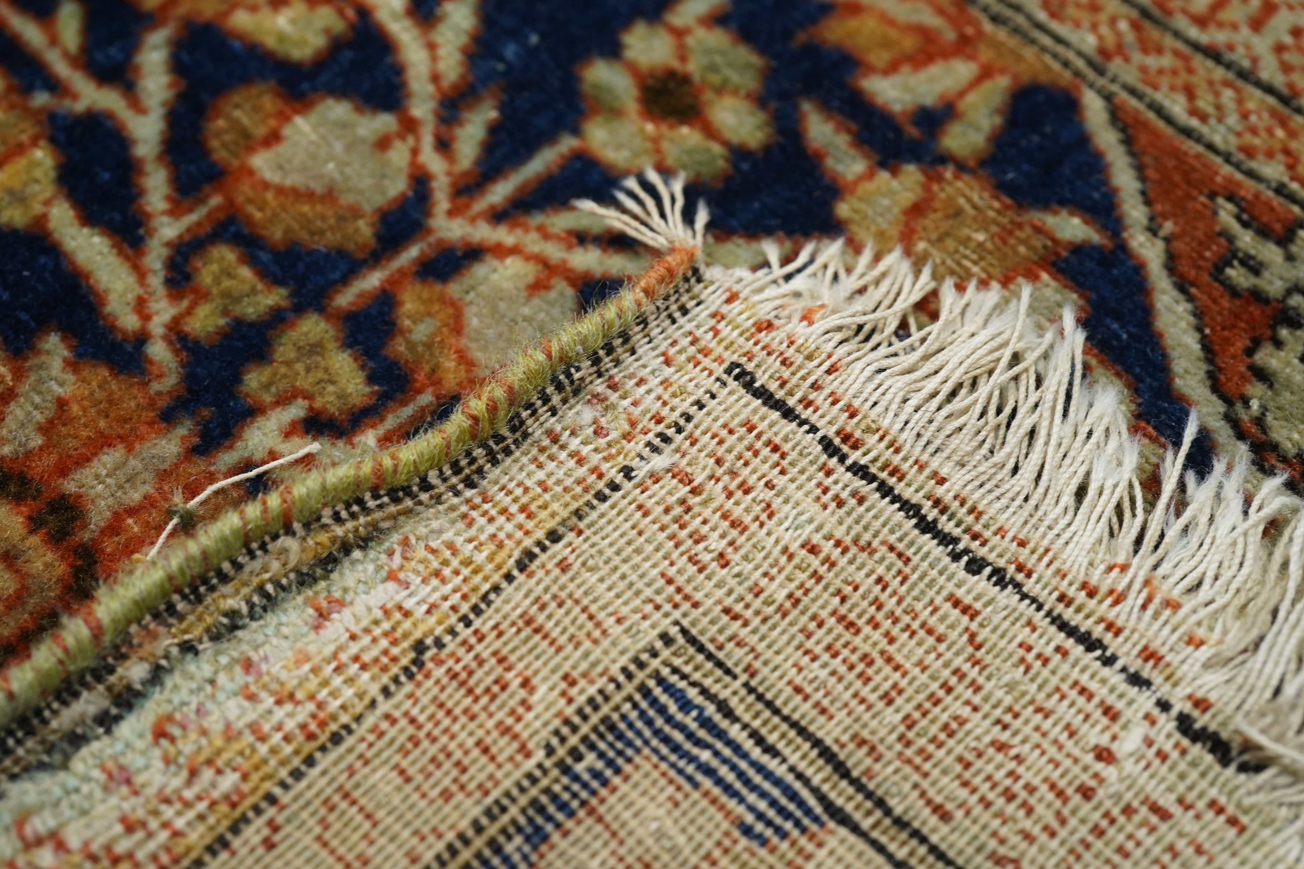 Antique Mohtasham Kashan Rug 4'3'' x 6'9''