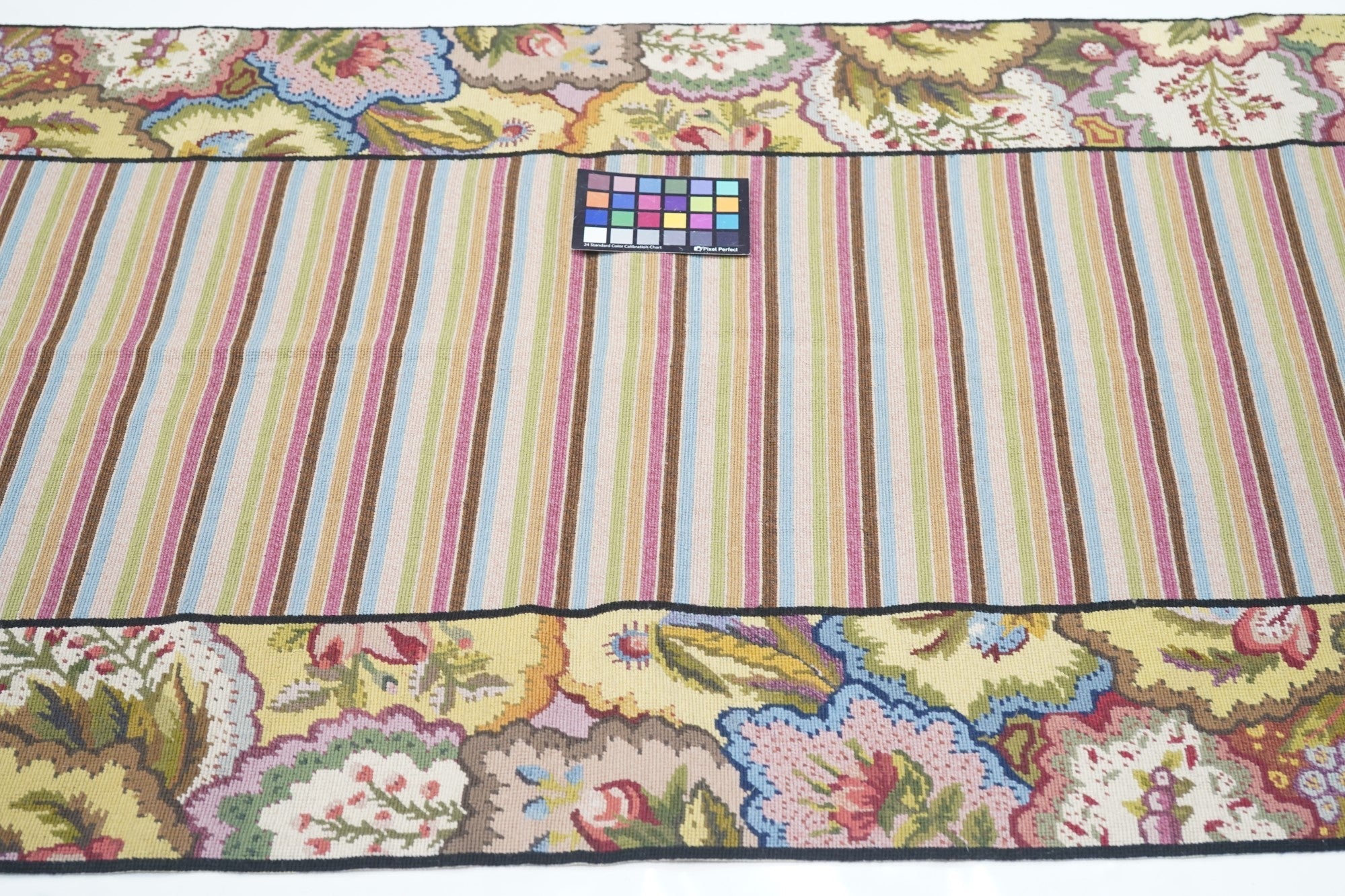 Hand Knotted Needle Point Wool Rug 3'0" x 8'0"