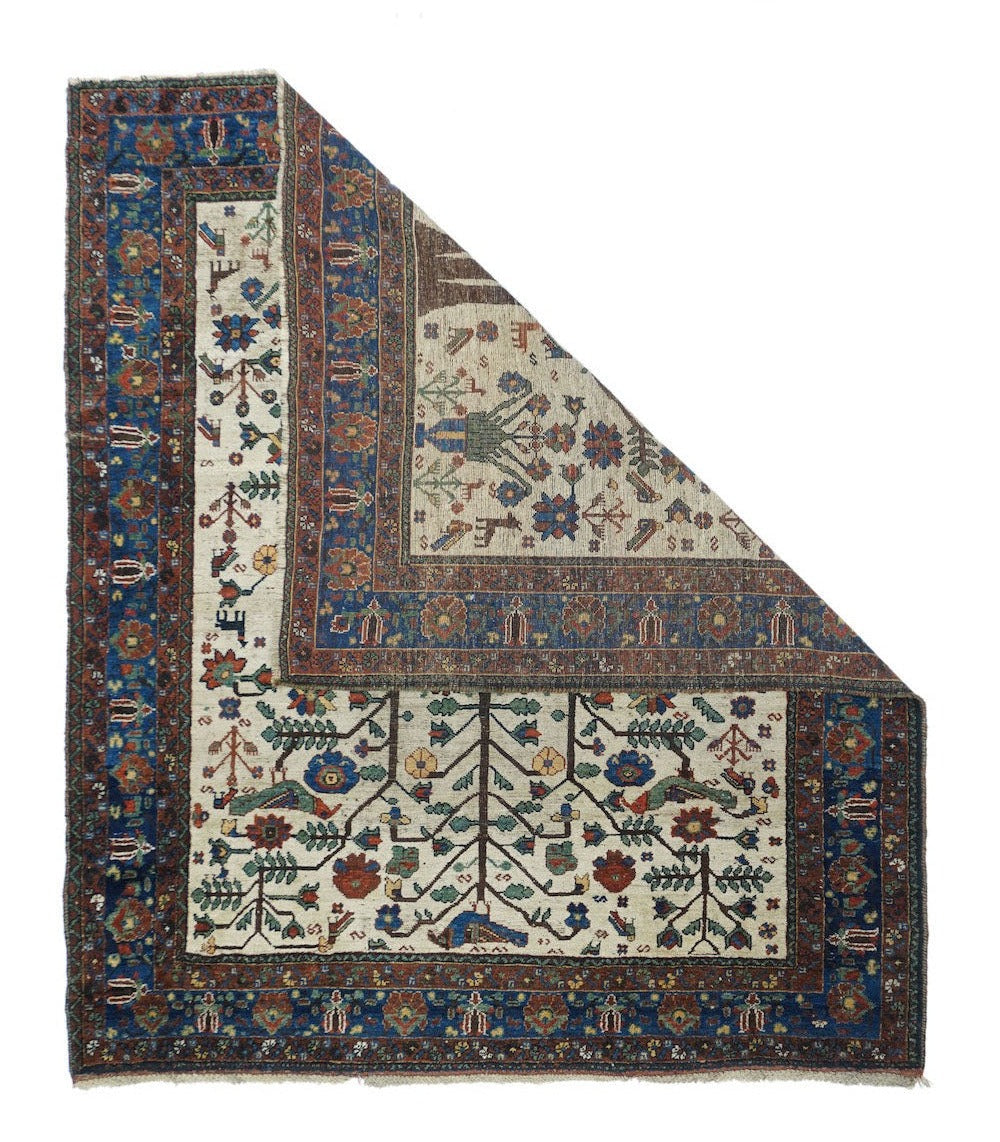 Antique Afshar Rug 5'2'' x 6'4''