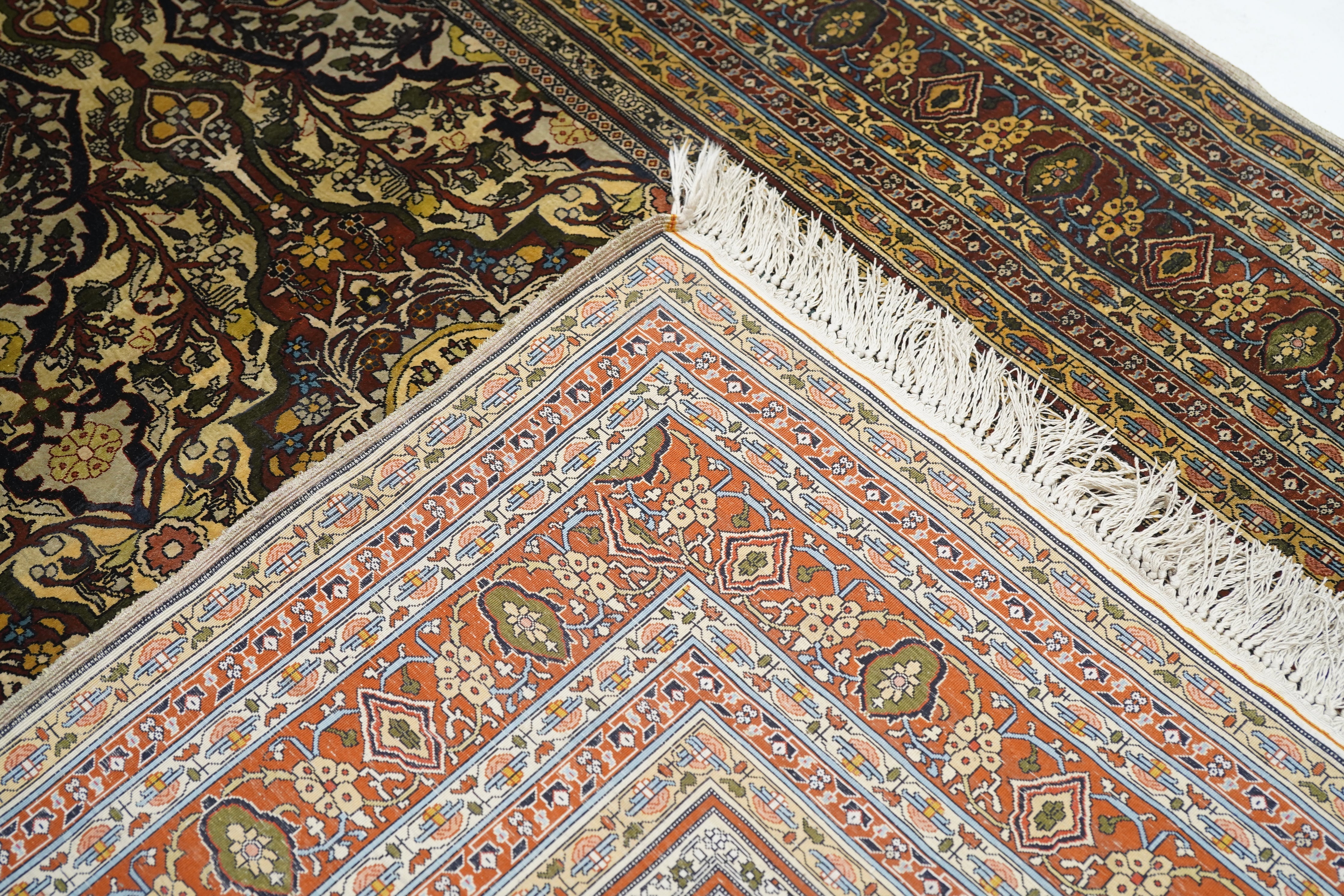 Silk Turkish Hereke Rug 4'5'' x 6'0"
