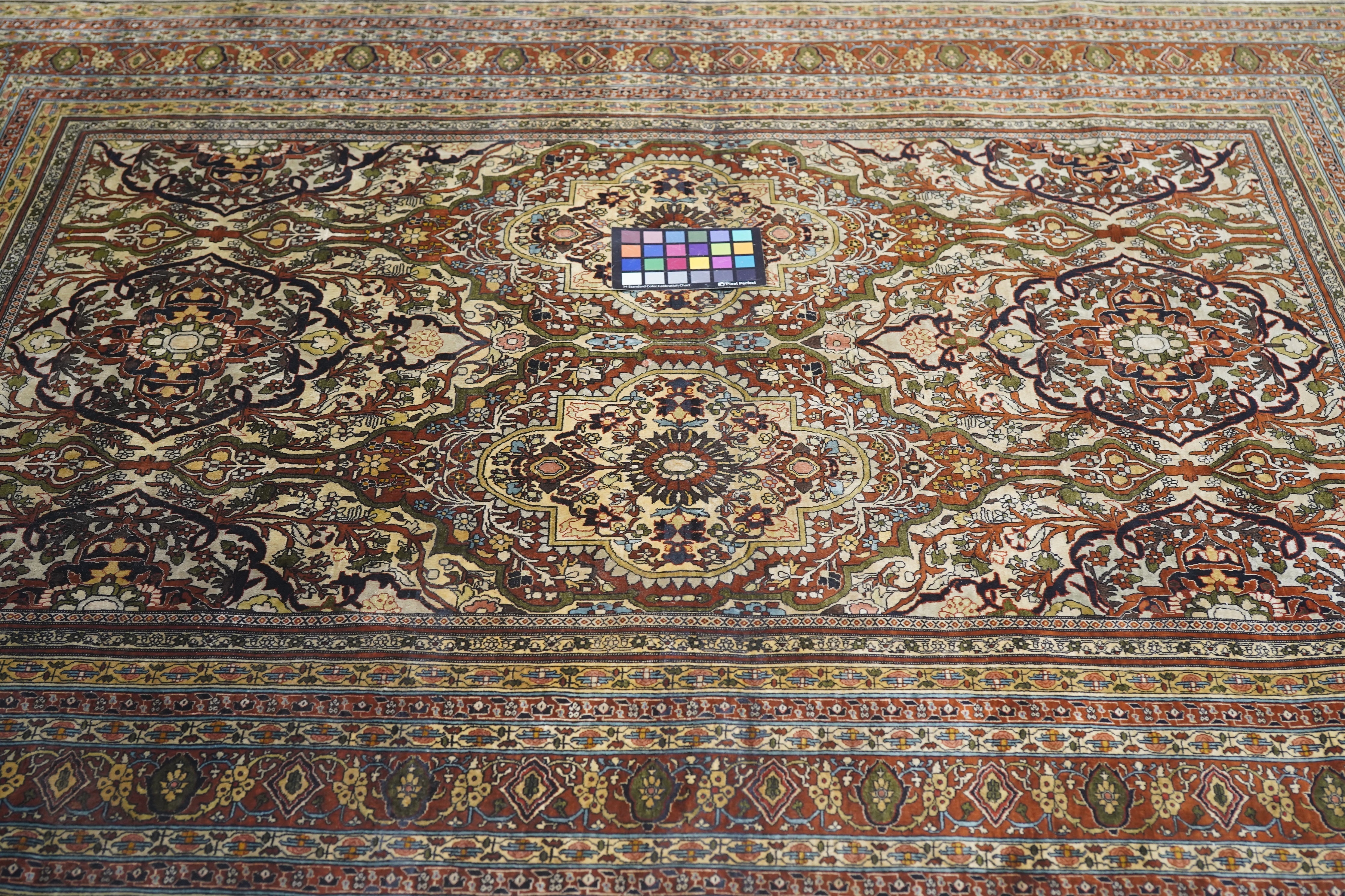 Silk Turkish Hereke Rug 4'5'' x 6'0"