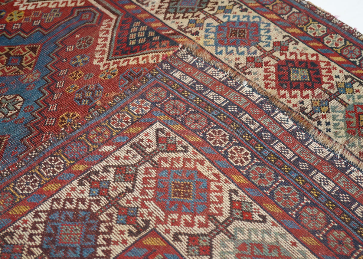 Antique Qashqai Rug 4'5'' x 7'7''