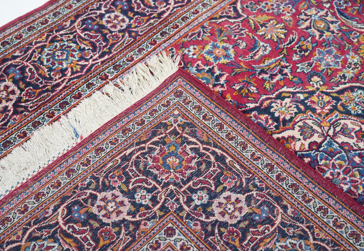 Vintage Kashan Rug 4'4'' x 6'8''