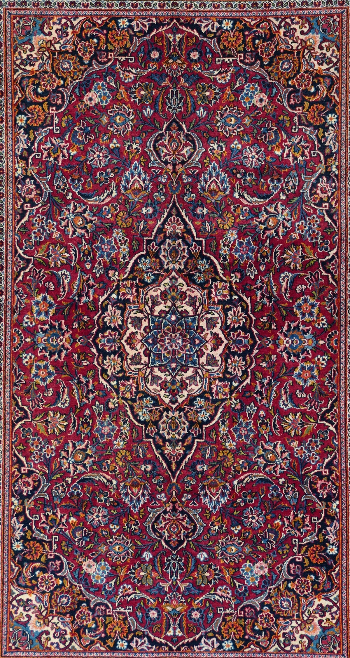 Vintage Kashan Rug 4'4'' x 6'8''