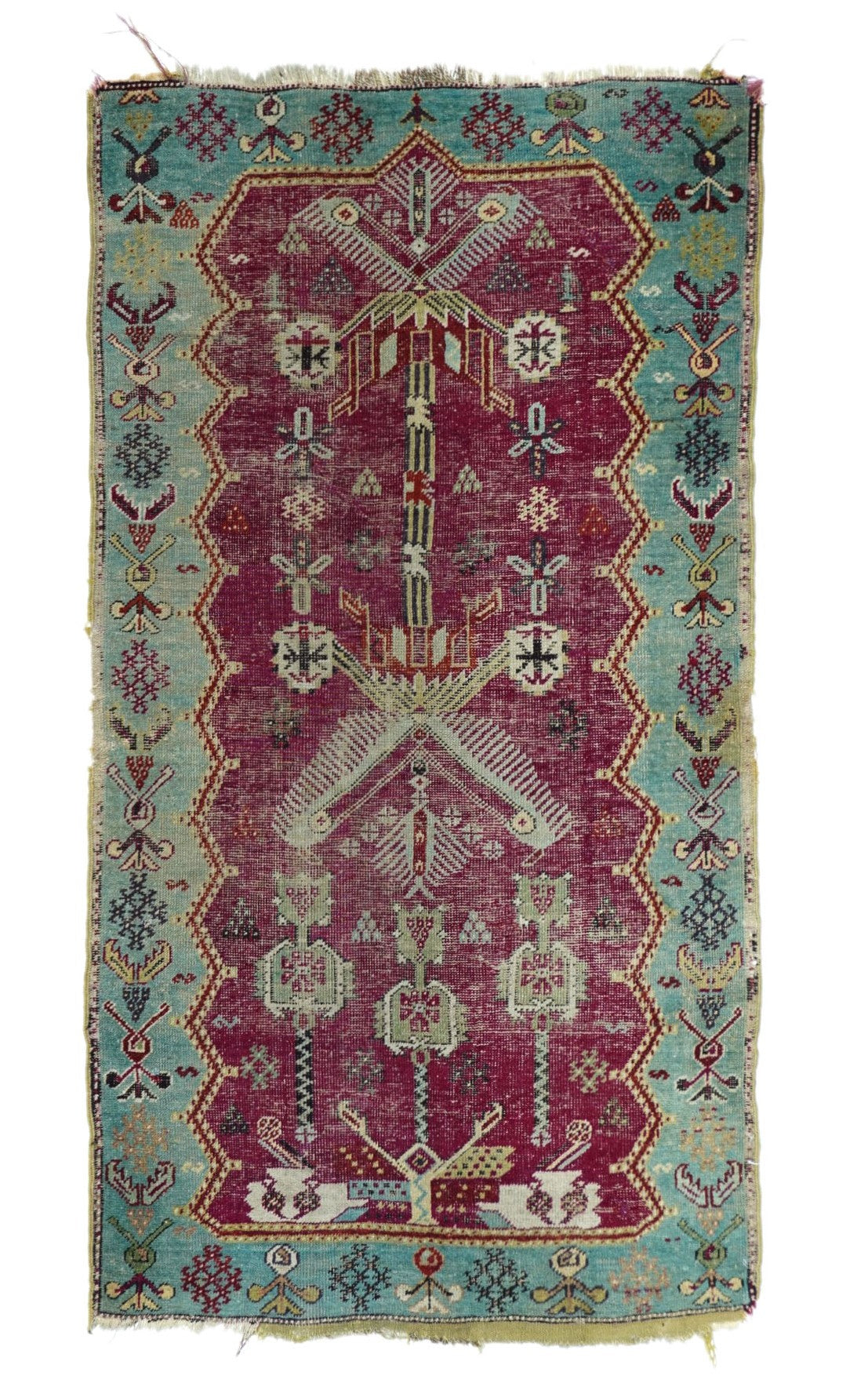 Antique Caucasian Karabagh Rug 3'1'' x 5'8''