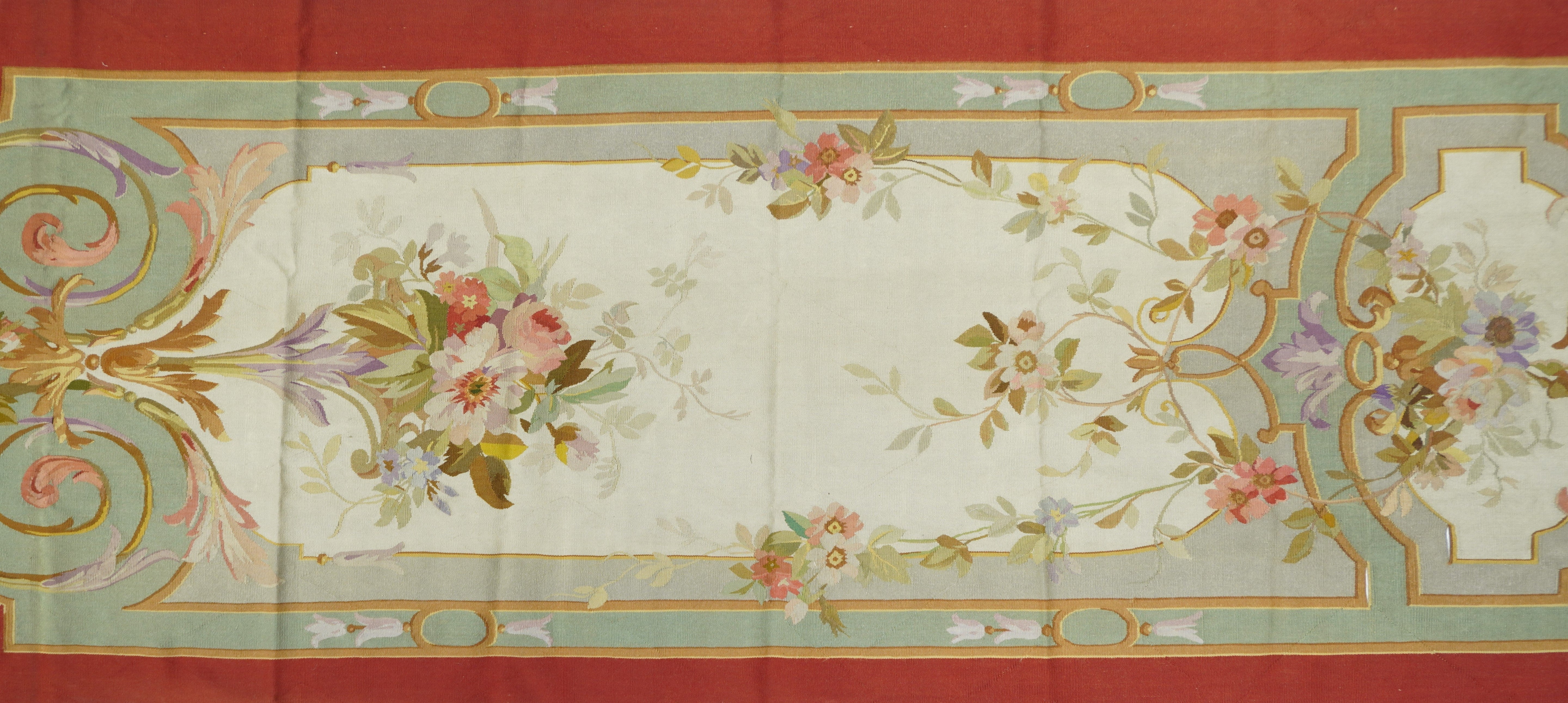 Aubusson Rug 3'10'' x 10'3''