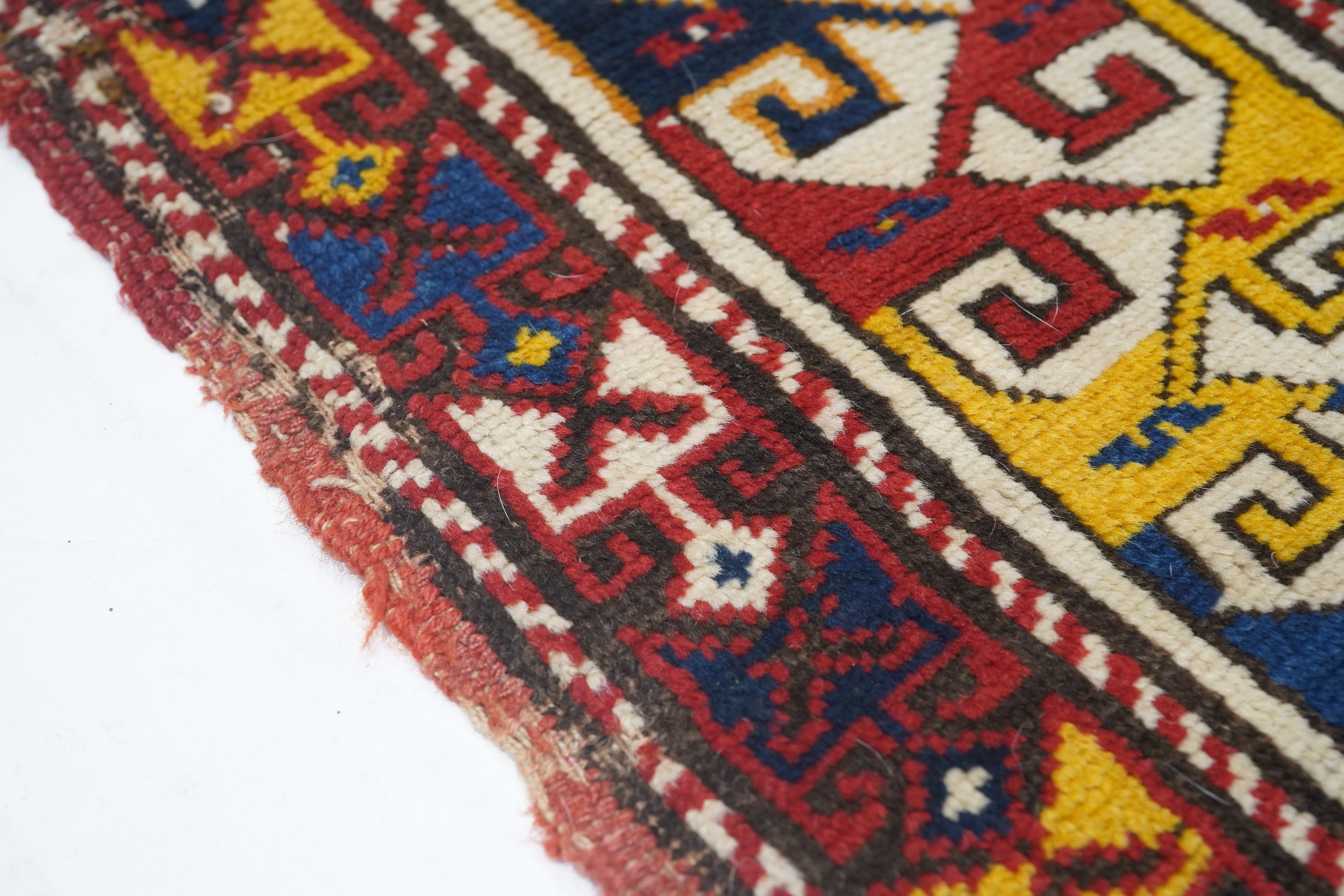 Antique Caucasian Kazak Rug 3'7'' x 5'10''