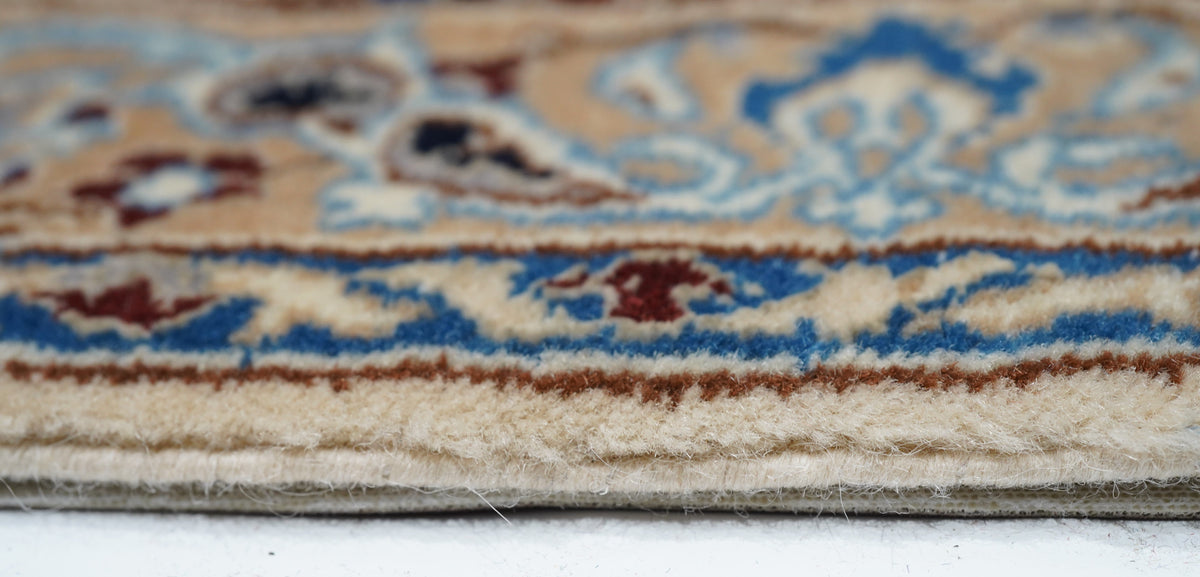 Extremely Ffine Nain Rug Wool & Silk Rug 6'11'' x 10'5''