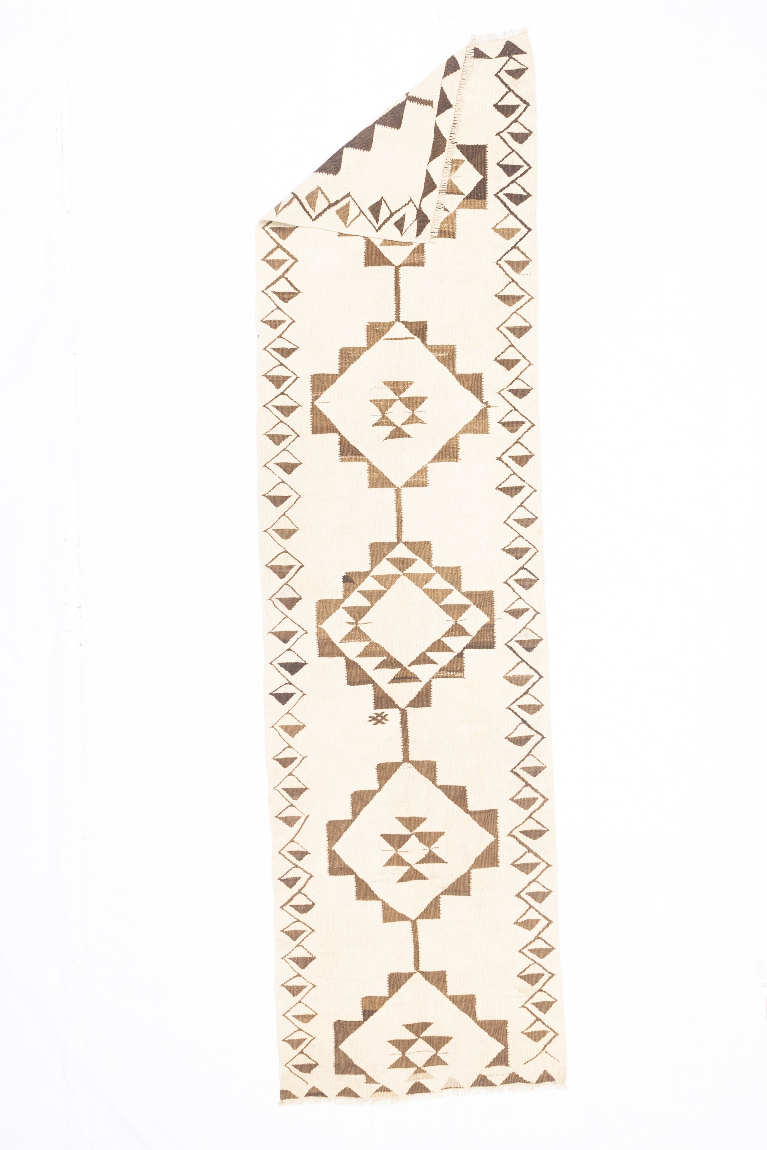 Vintage Moroccan Wool Rug 2' 11" x 11' 1''