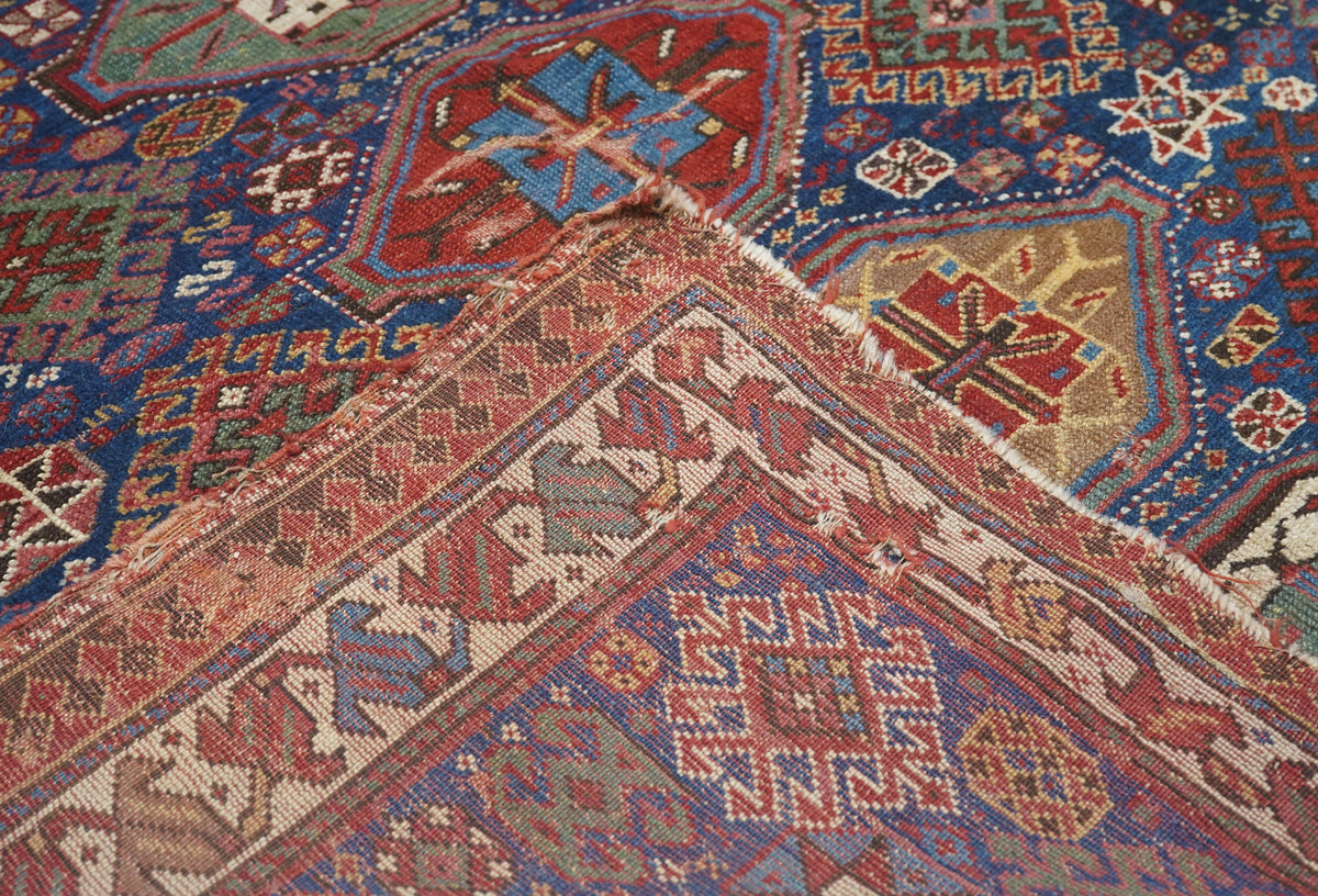 Antique Caucasian Kazak Rug 5'3'' x 9'9''