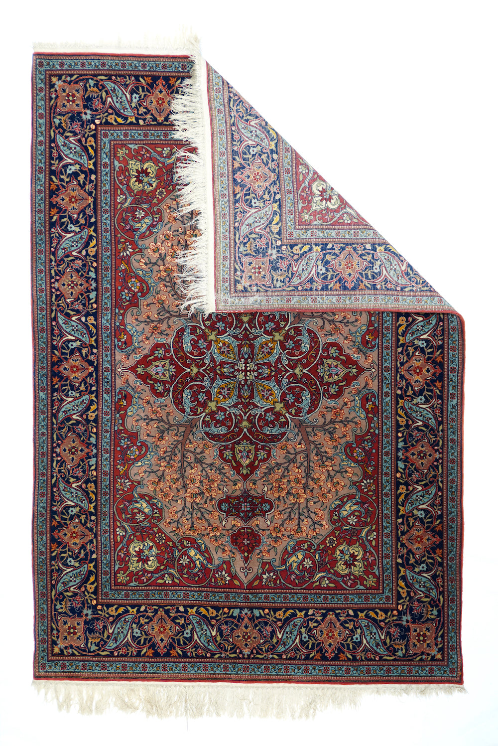 Extremely Fine Antique Tehran Wool Rug 4'7'' x 6'8''