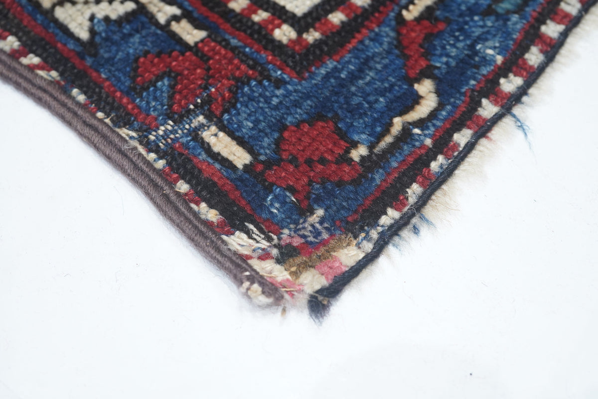 Antique Caucasian Kazak Rug 4'4'' x 9'3''