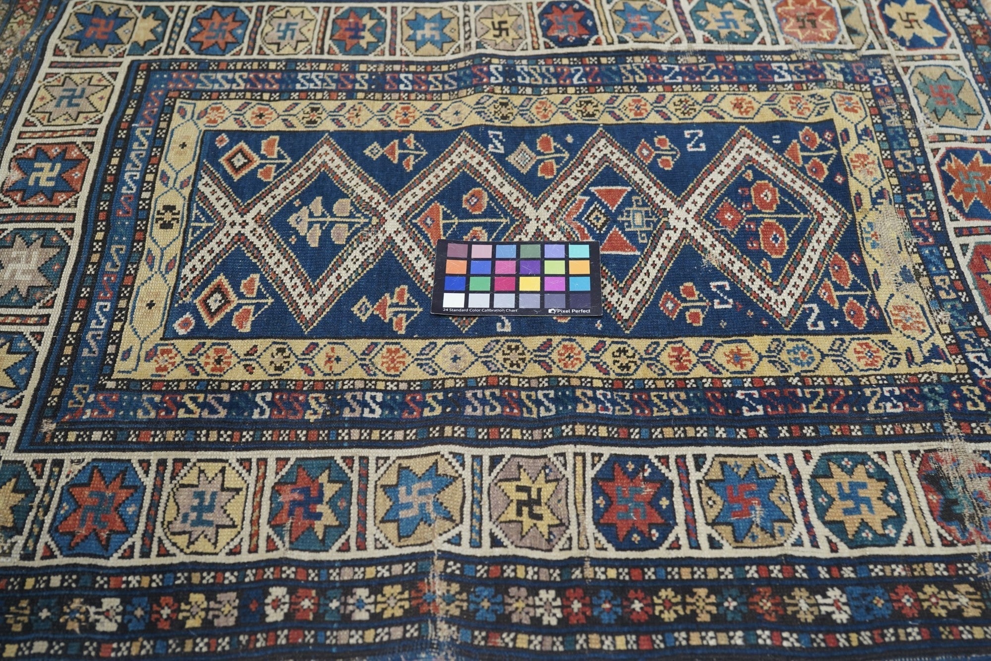 Antique Caucasian Shirvan Rug 3'3'' x 3'9''