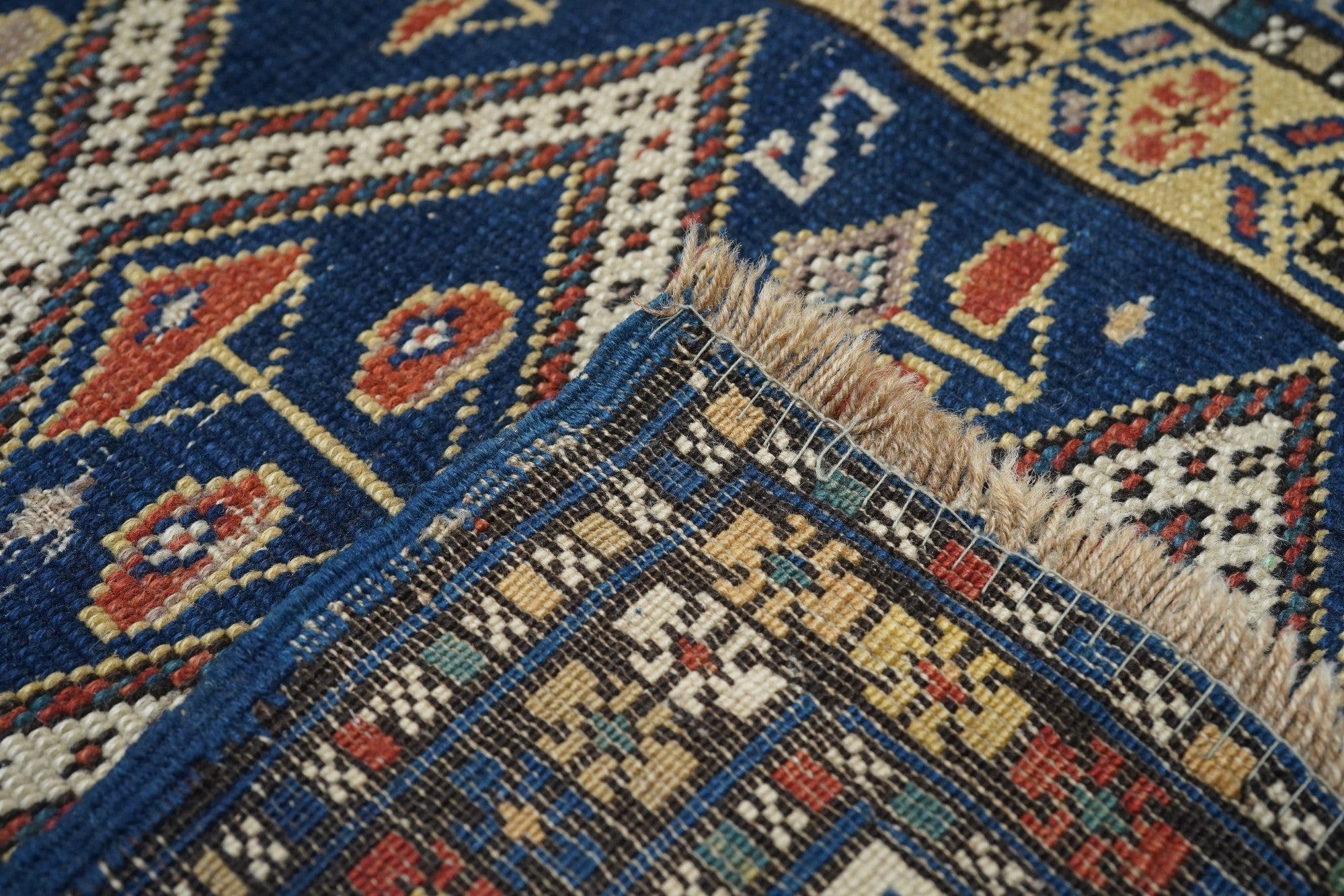Antique Caucasian Shirvan Rug 3'3'' x 3'9''