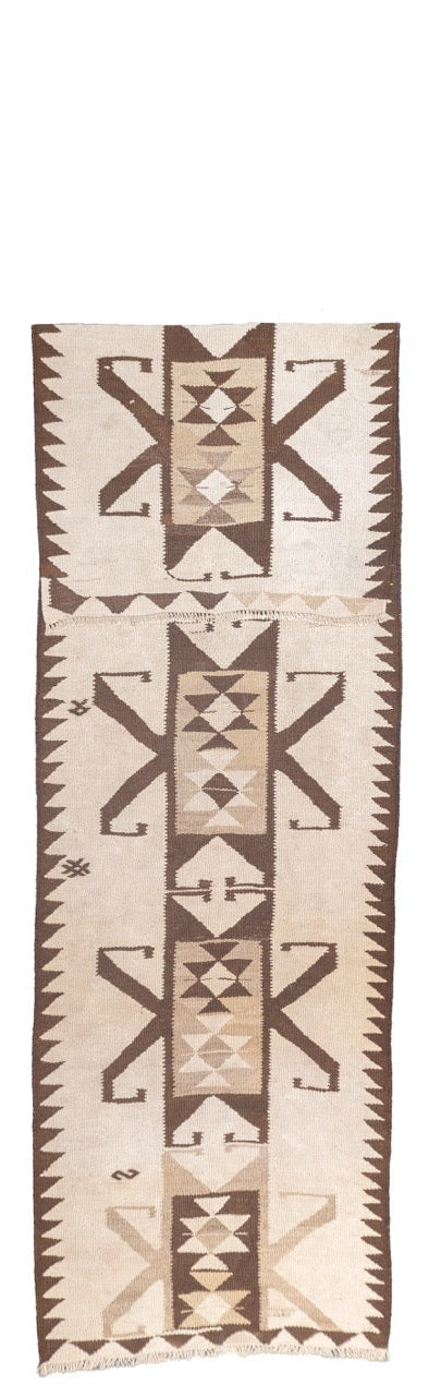 Vintage Turkish Long Rug 3'1" x 11' 2''