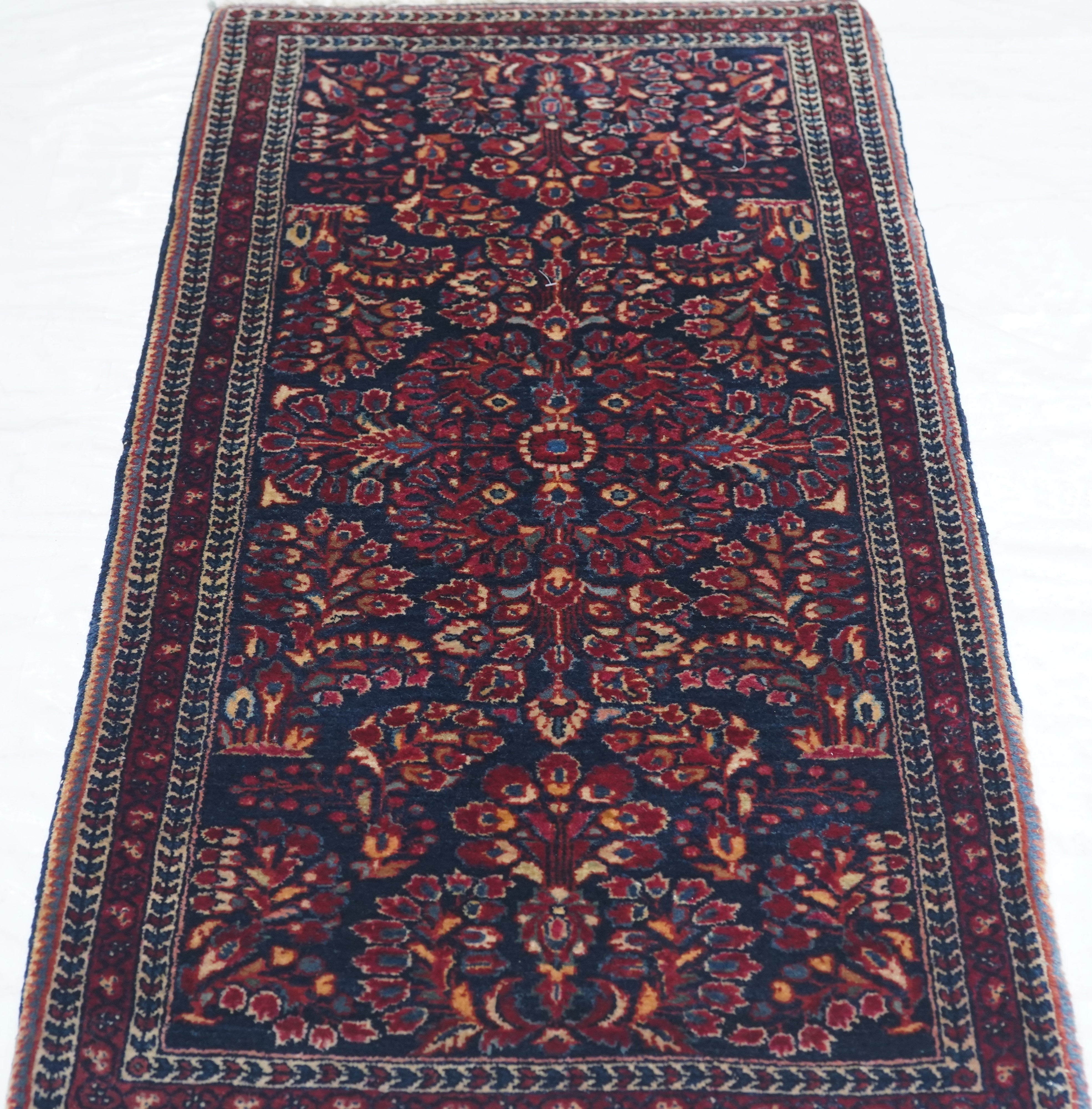 Antique Sarouk Rug 2'0" x 4'0"