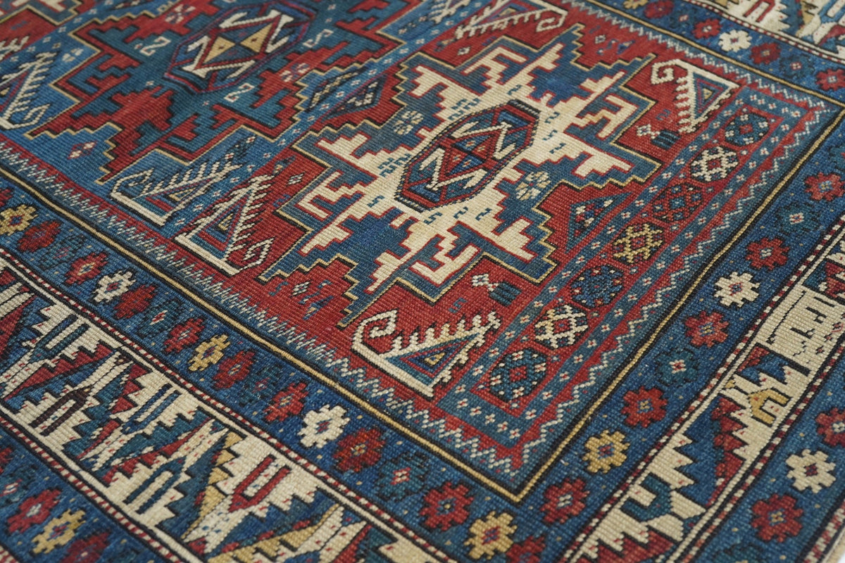 Antique Caucasian Shirvan Rug 3'1'' x 4'1''