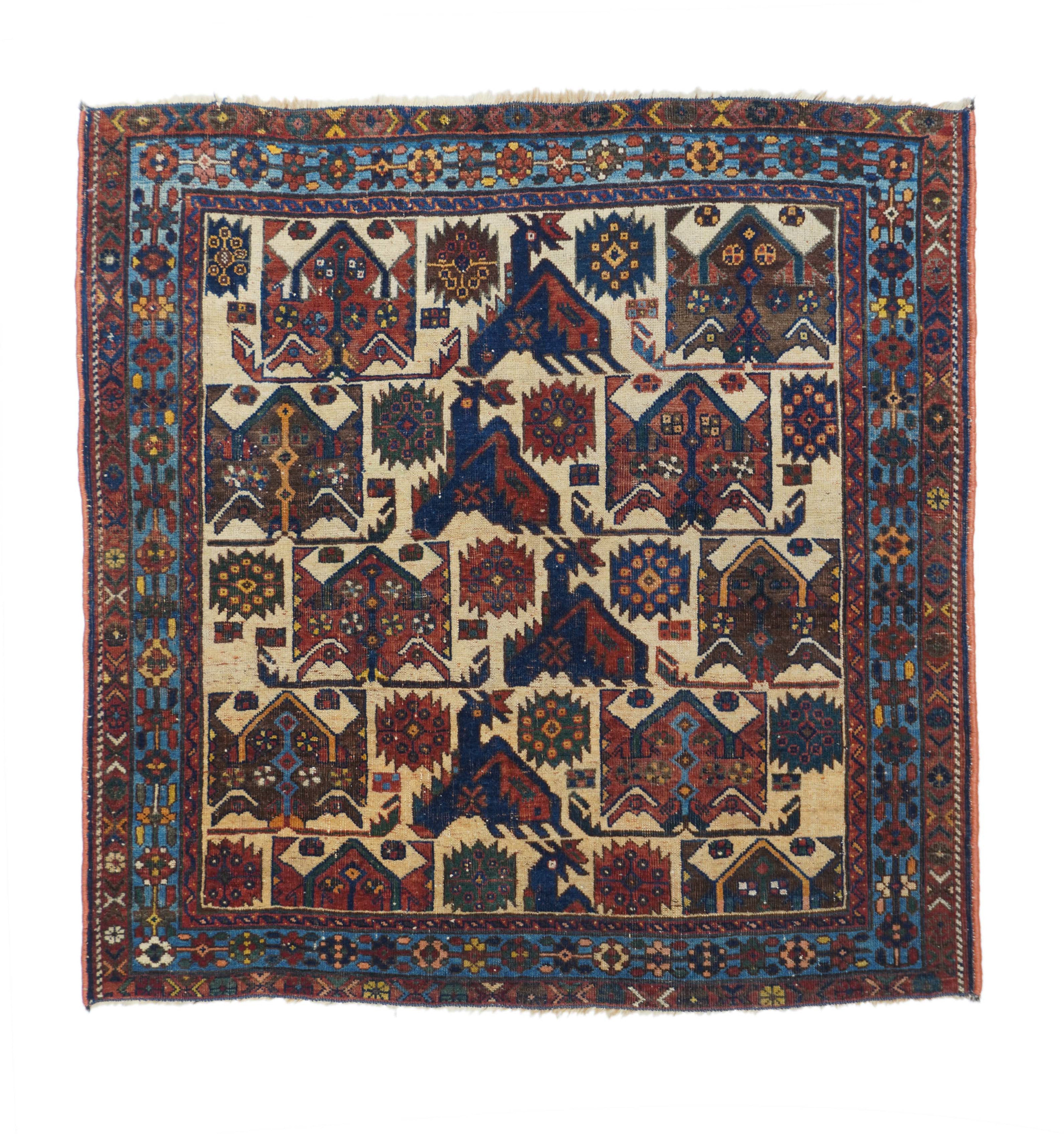 Antique Afshar Rug 3'5'' x 3'7''