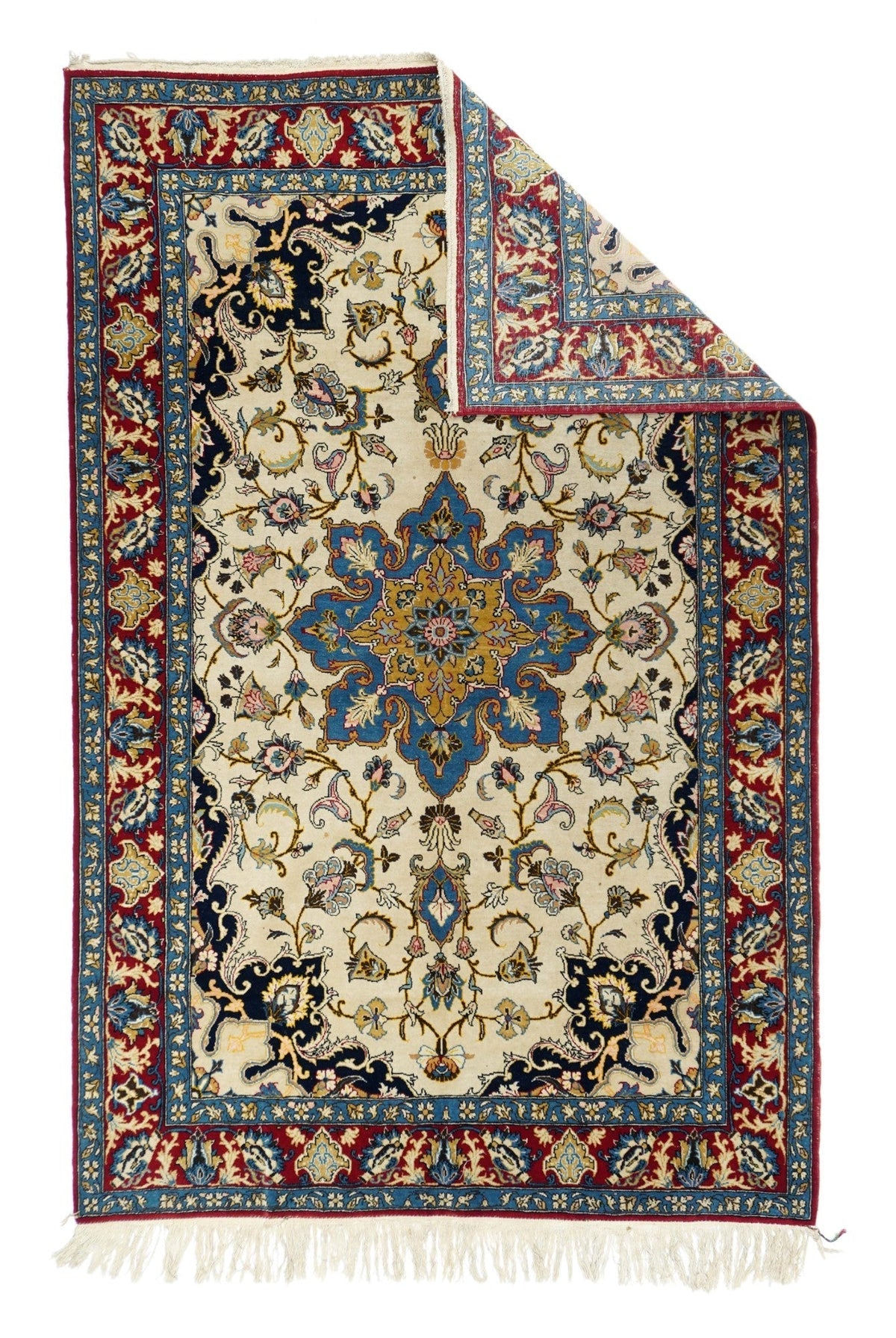 Fine Vintage Isfahan Rug 4'8'' x 7'4''