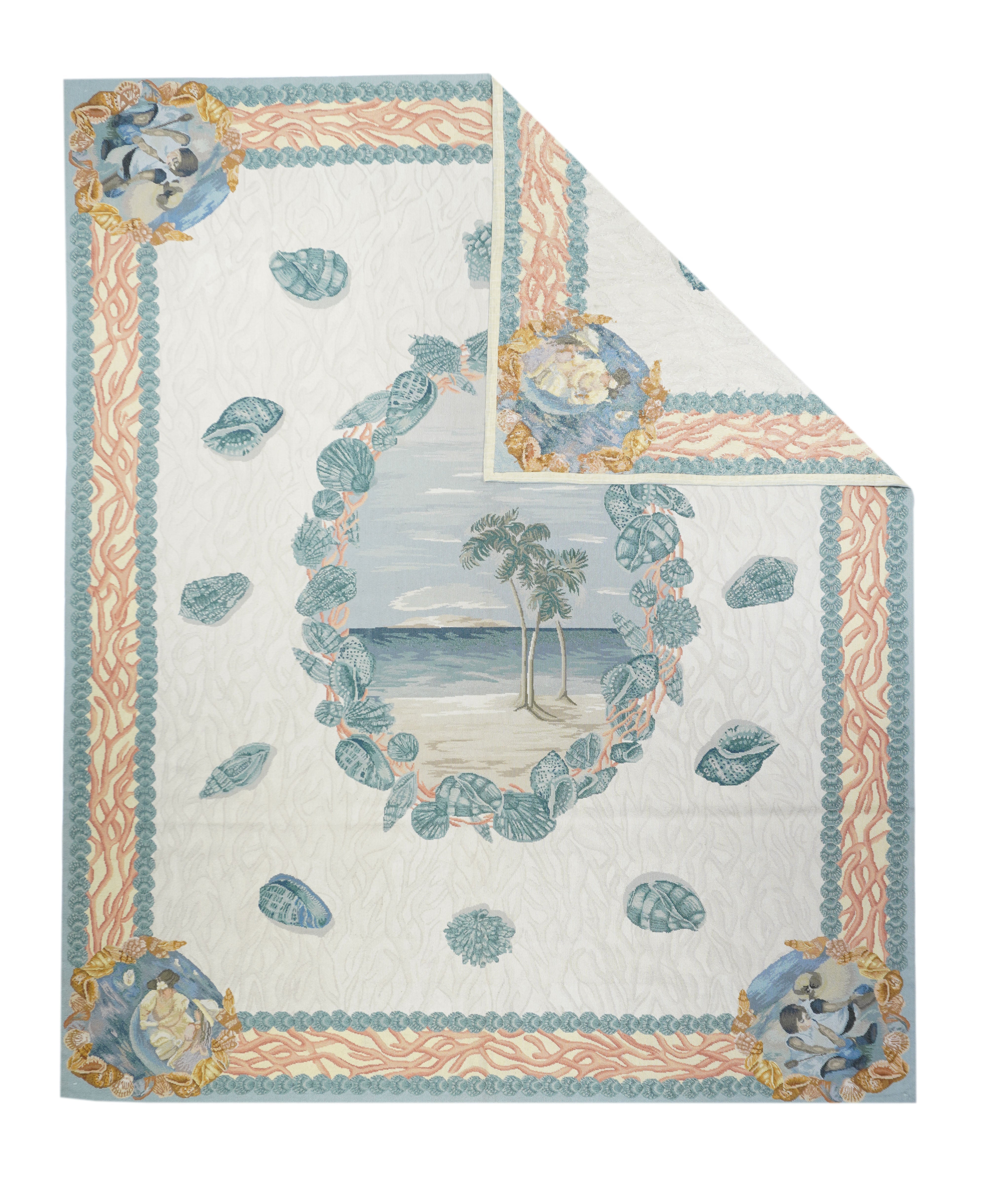 French Aubusson Design Rug 8'0" x 10'0"