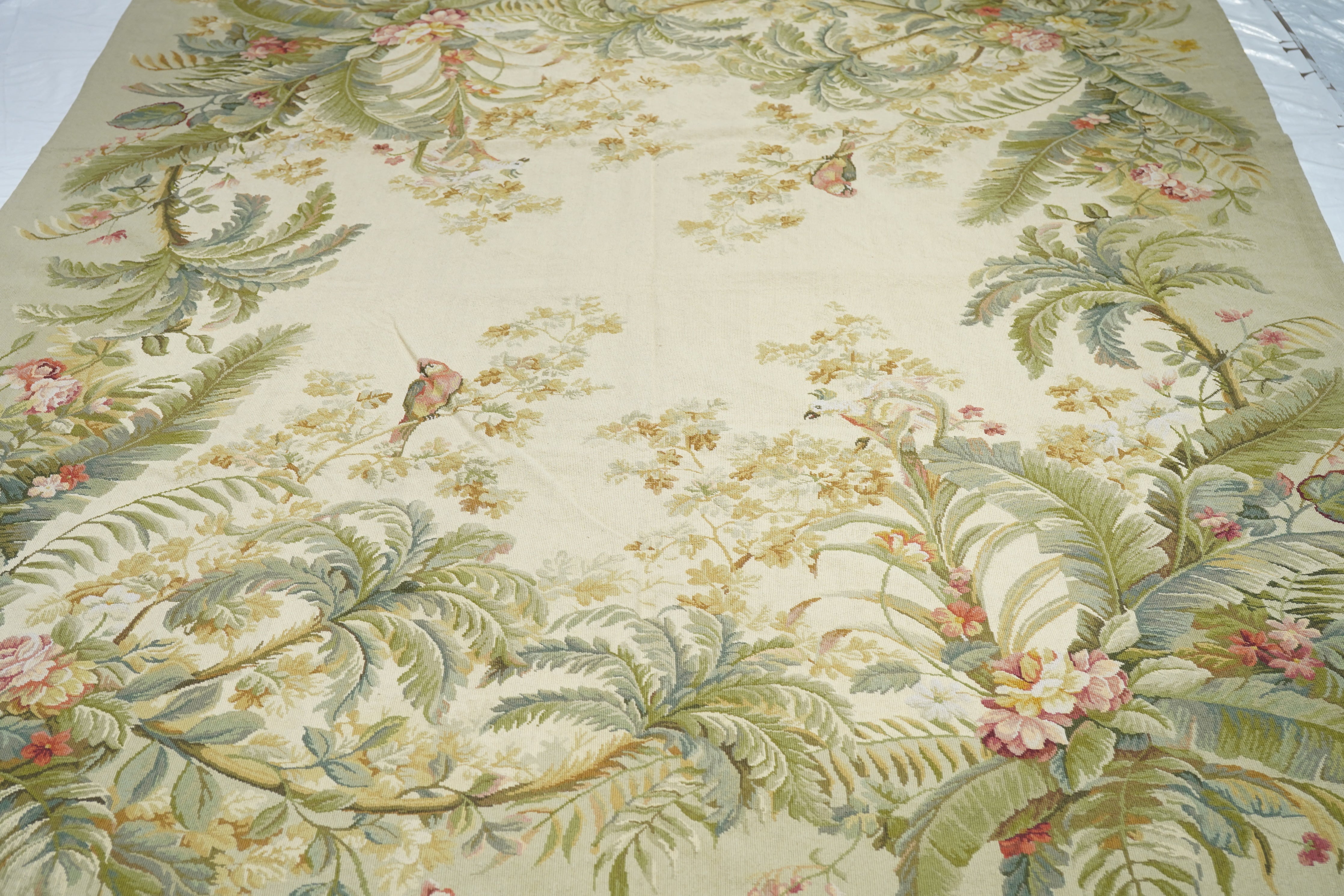 French Aubusson Design Rug 7'10'' x 9'10''
